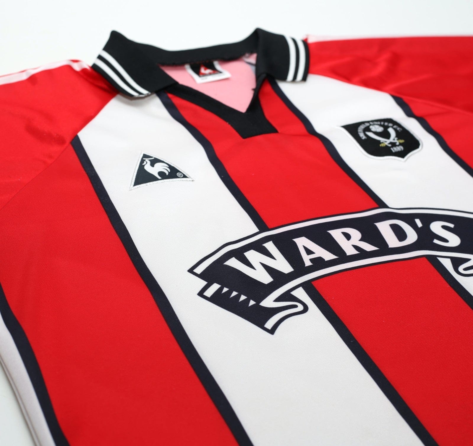 1997/99 SHEFFIELD UNITED Vintage le coq sportif Home Football Shirt (XL) 44/46