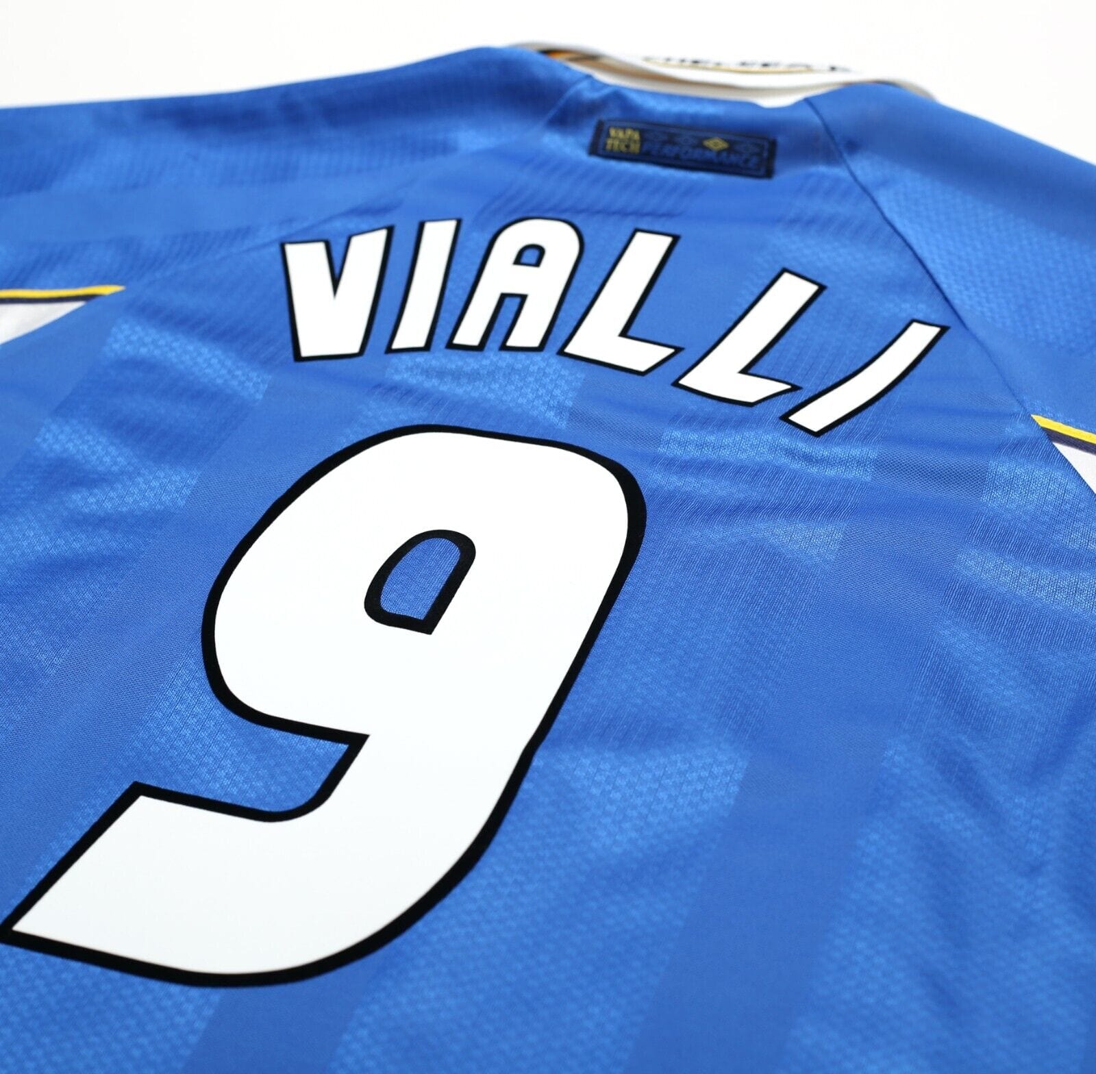 1997/99 VIALLI #9 Chelsea Vintage Umbro CUP WINNERS CUP FINAL Football Shirt XL