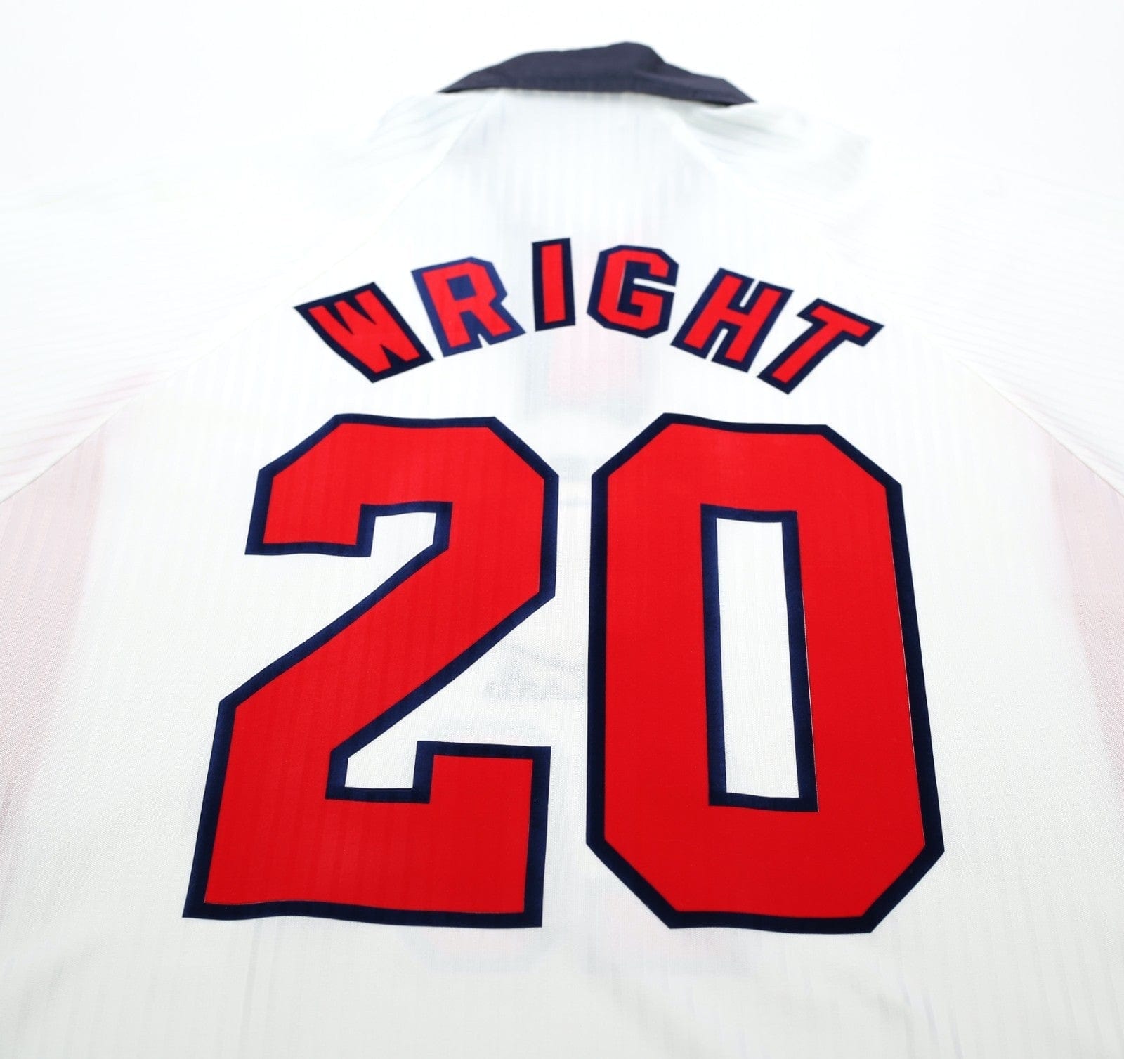 1997/99 WRIGHT #20 England Vintage Umbro Home Football Shirt (L) Le Tournoi