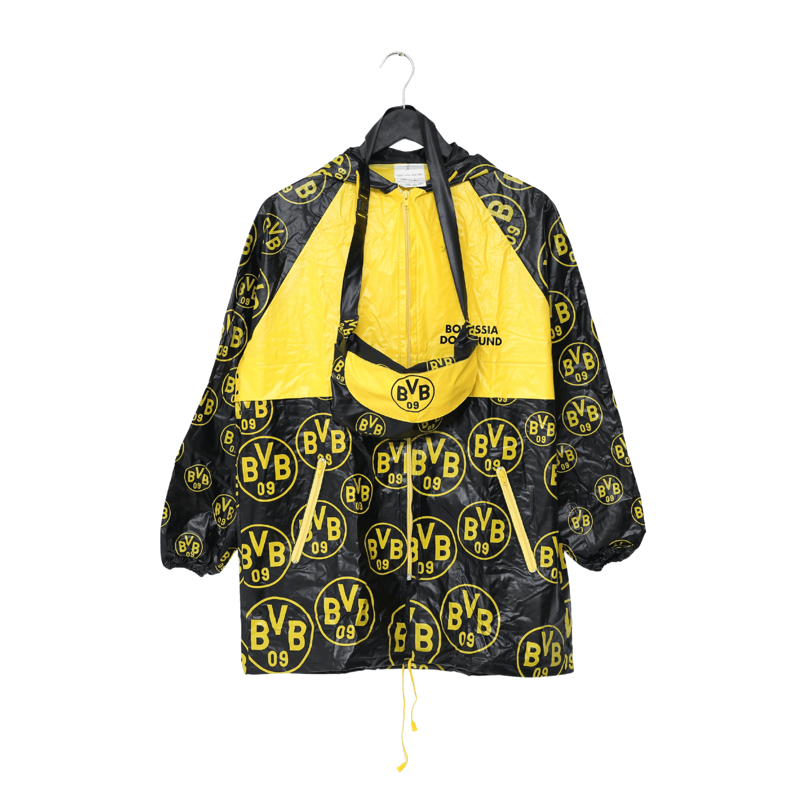 1997 BORUSSIA DORTMUND Vintage Champions League Winners Football Rain Jacket (S) BNWOT