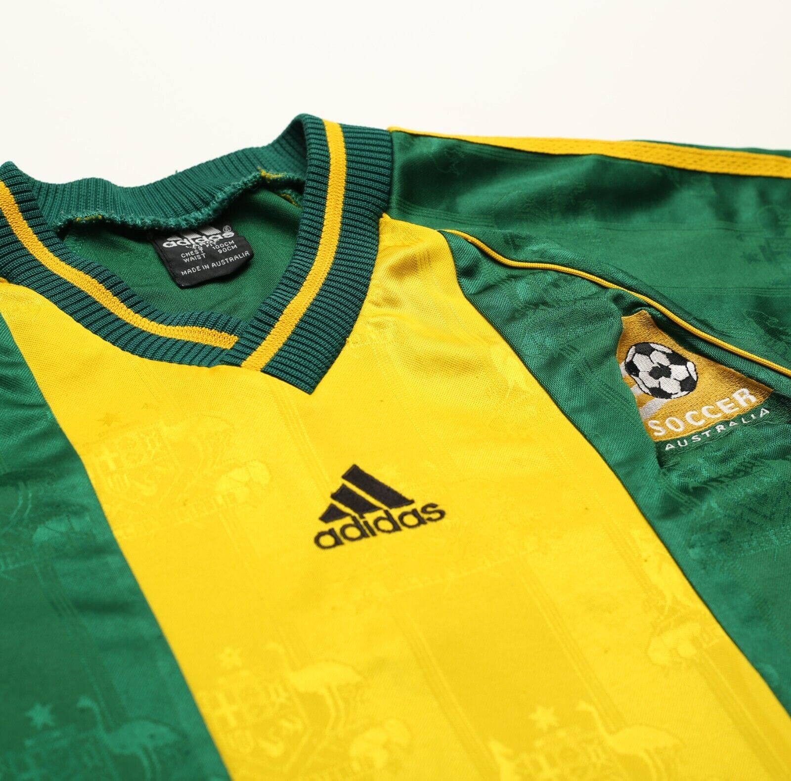 1998/00 AUSTRALIA Vintage adidas Home Football Shirt Jersey (L)