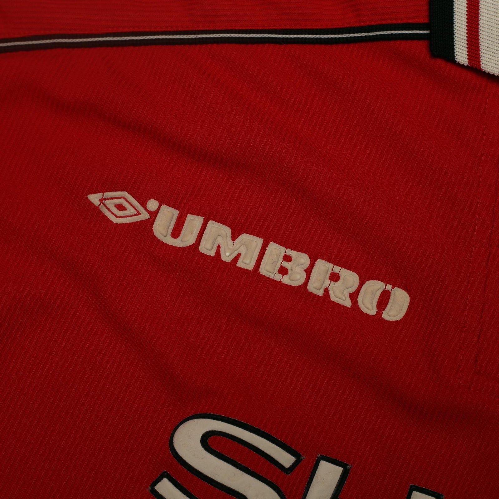 1998/00 Beckham #7 Manchester United Home Football Shirt (L)
