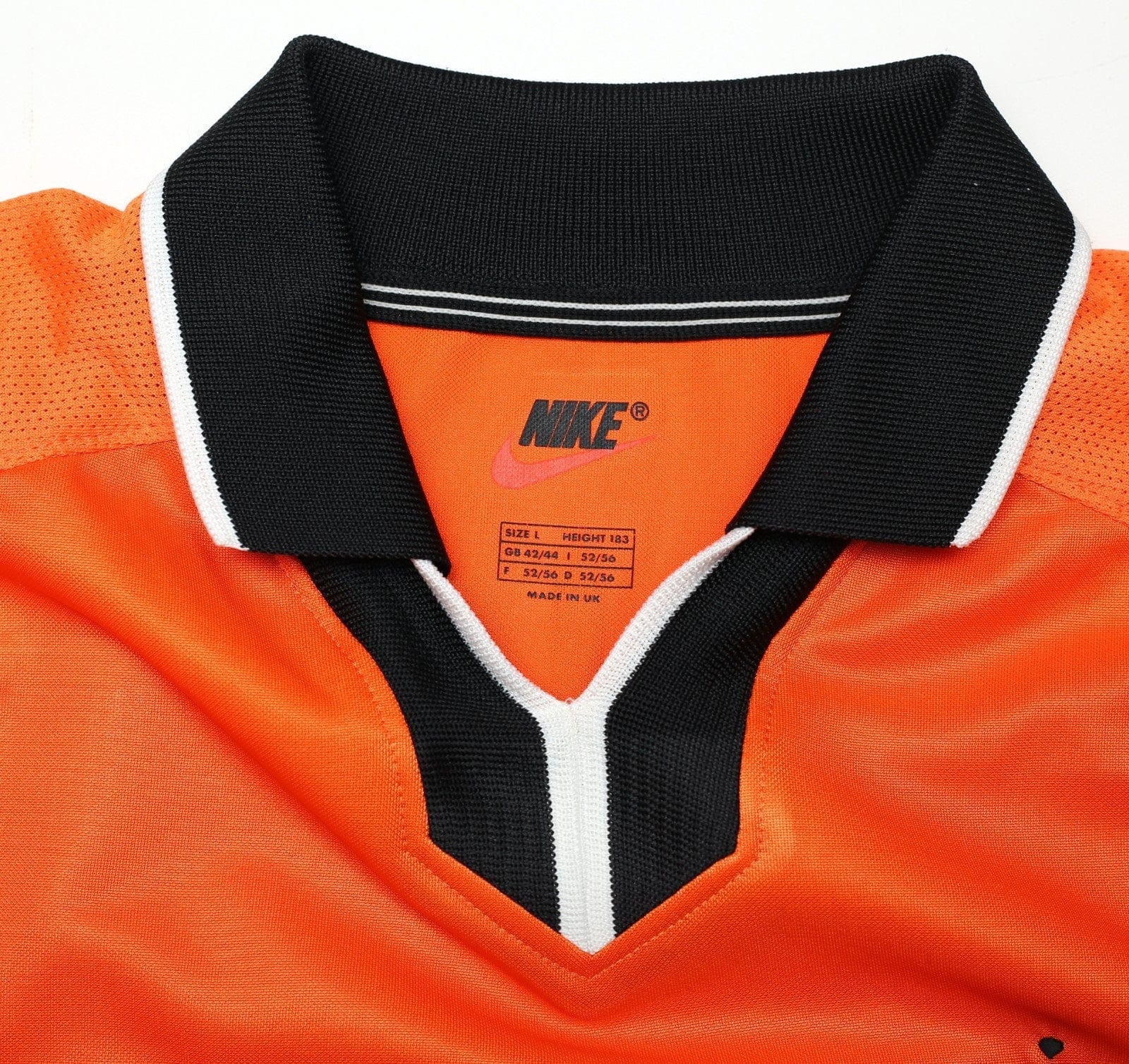 1998/00 BERGKAMP #8 Holland Vintage Nike Home Football Shirt (L) Netherlands