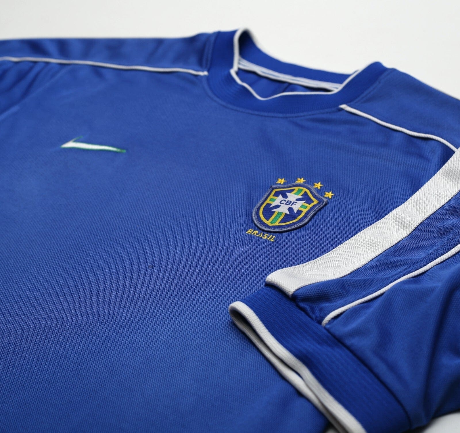 1998/00 BRAZIL Vintage Nike Away Football Shirt (L) WC 98