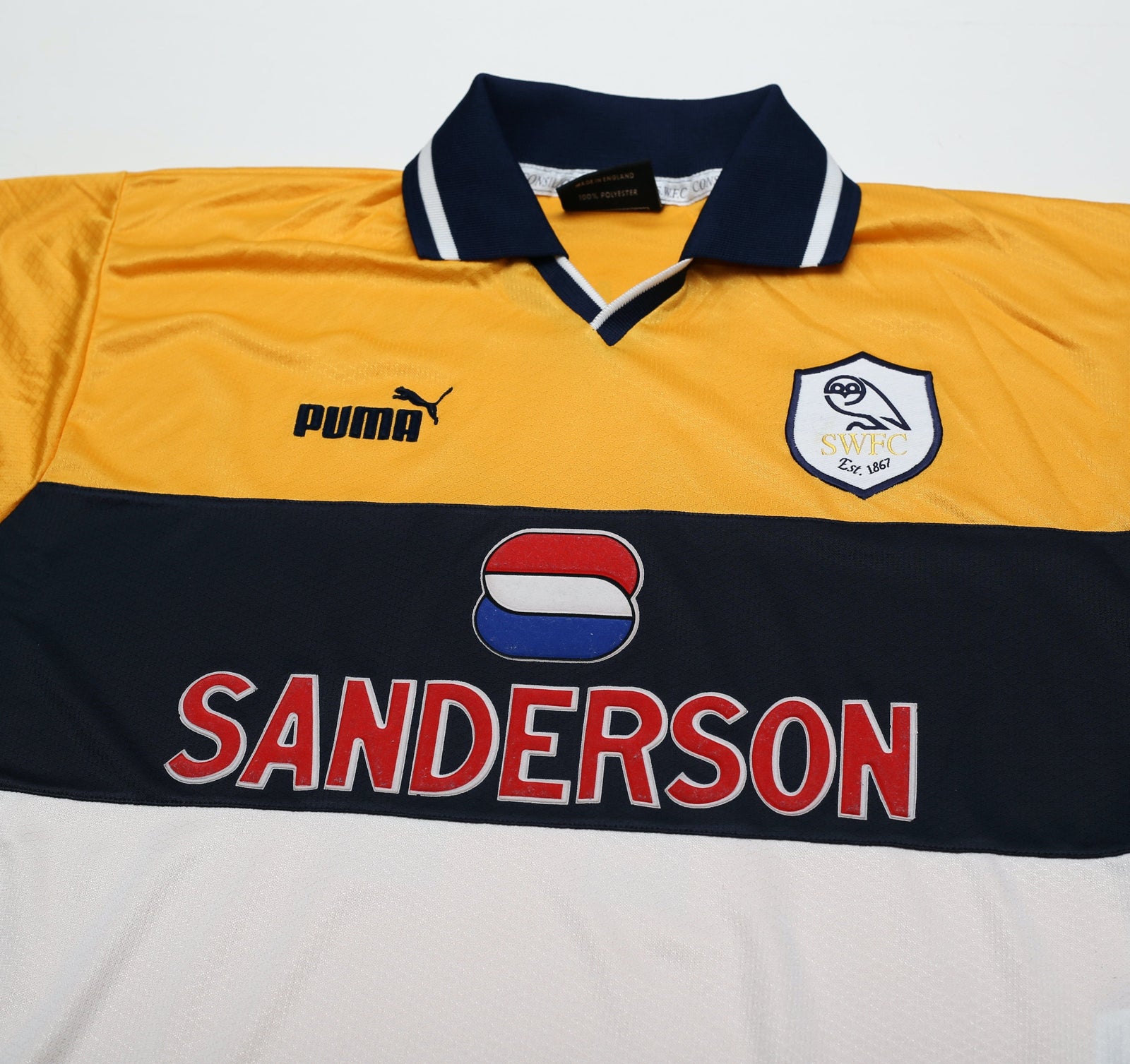 1998/00 DI CANIO #11 Sheffield Wednesday Vintage Away Football Shirt (M)
