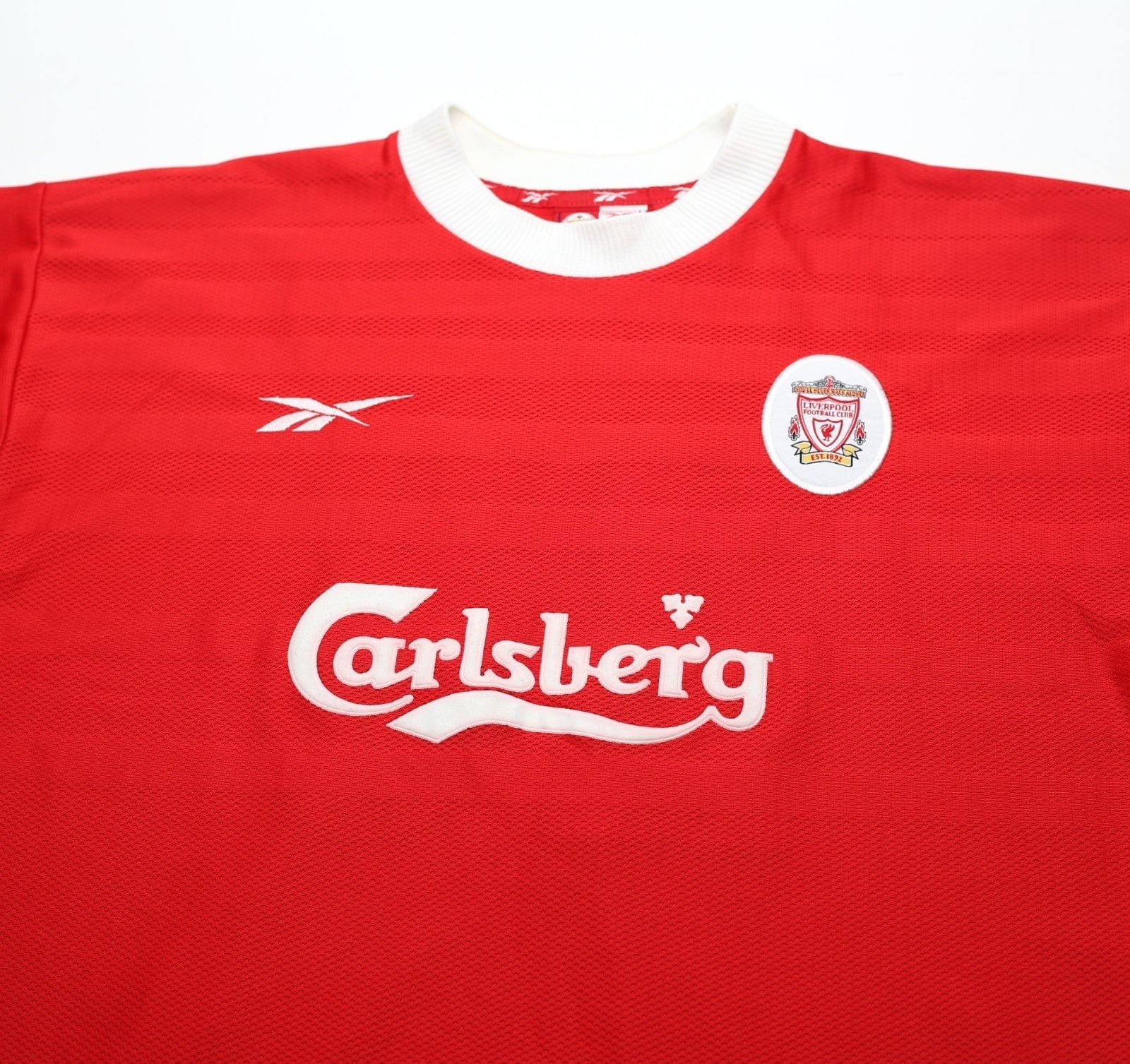 1998/00 GERRARD #28 Liverpool Vintage Reebok Home Football Shirt (L) 42/44