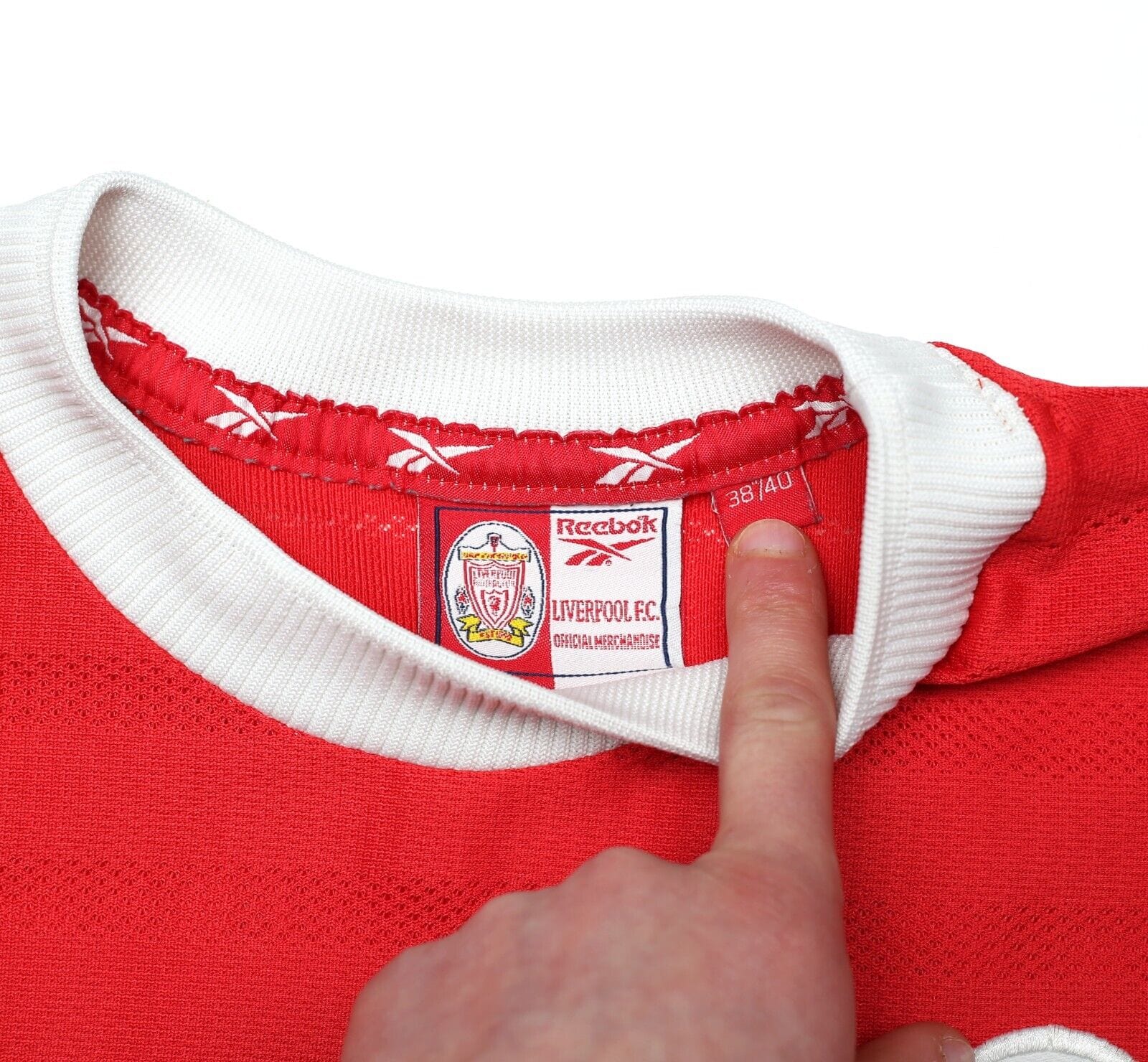 1998/00 GERRARD #28 Liverpool Vintage Reebok Home Football Shirt (M) 38/40