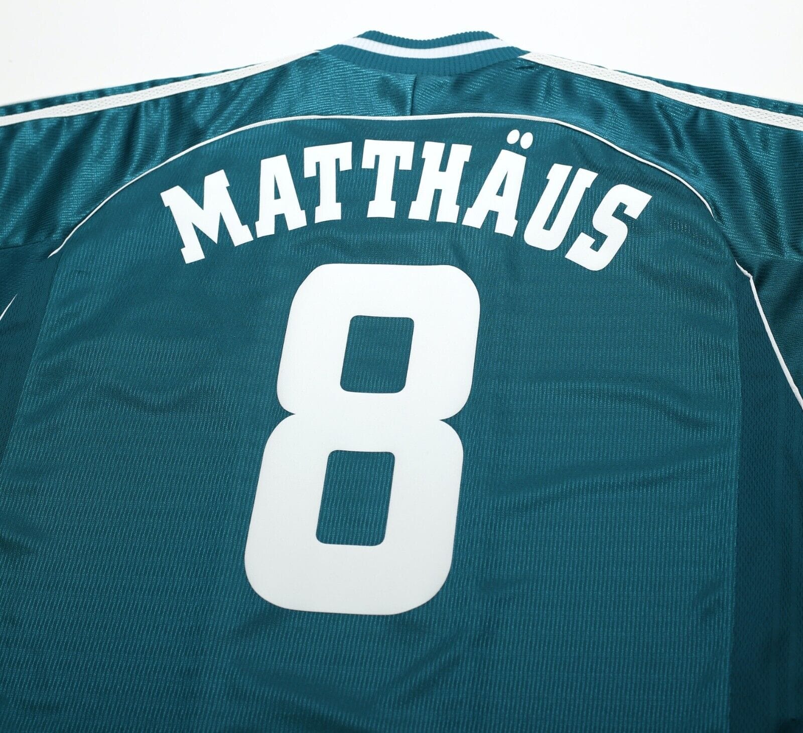 1998/00 MATTHAUS #8 Germany Vintage adidas Away Football Shirt (L) WC 98