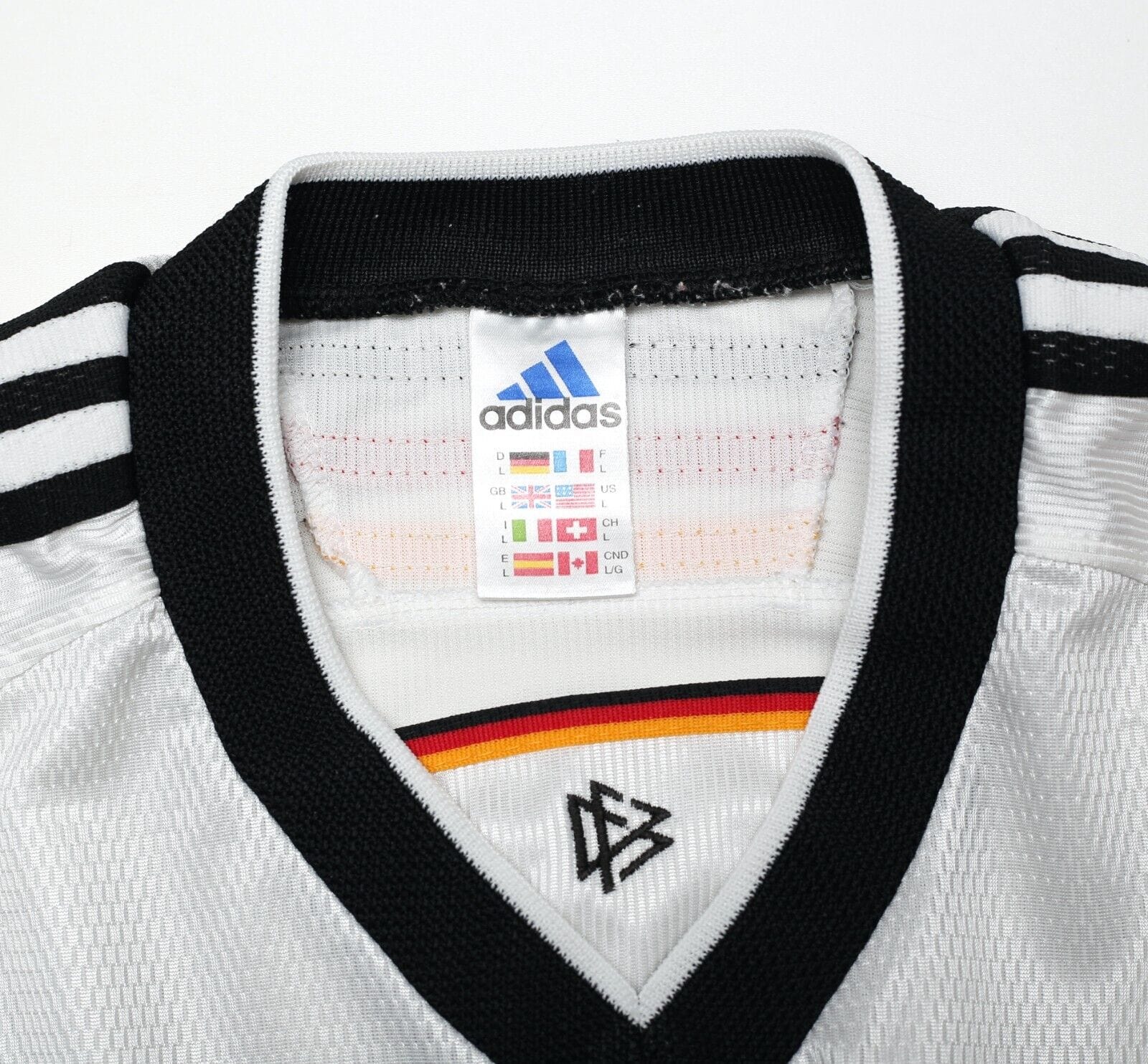1998/00 MATTHAUS #8 Germany Vintage adidas Home Football Shirt (L) WC 98
