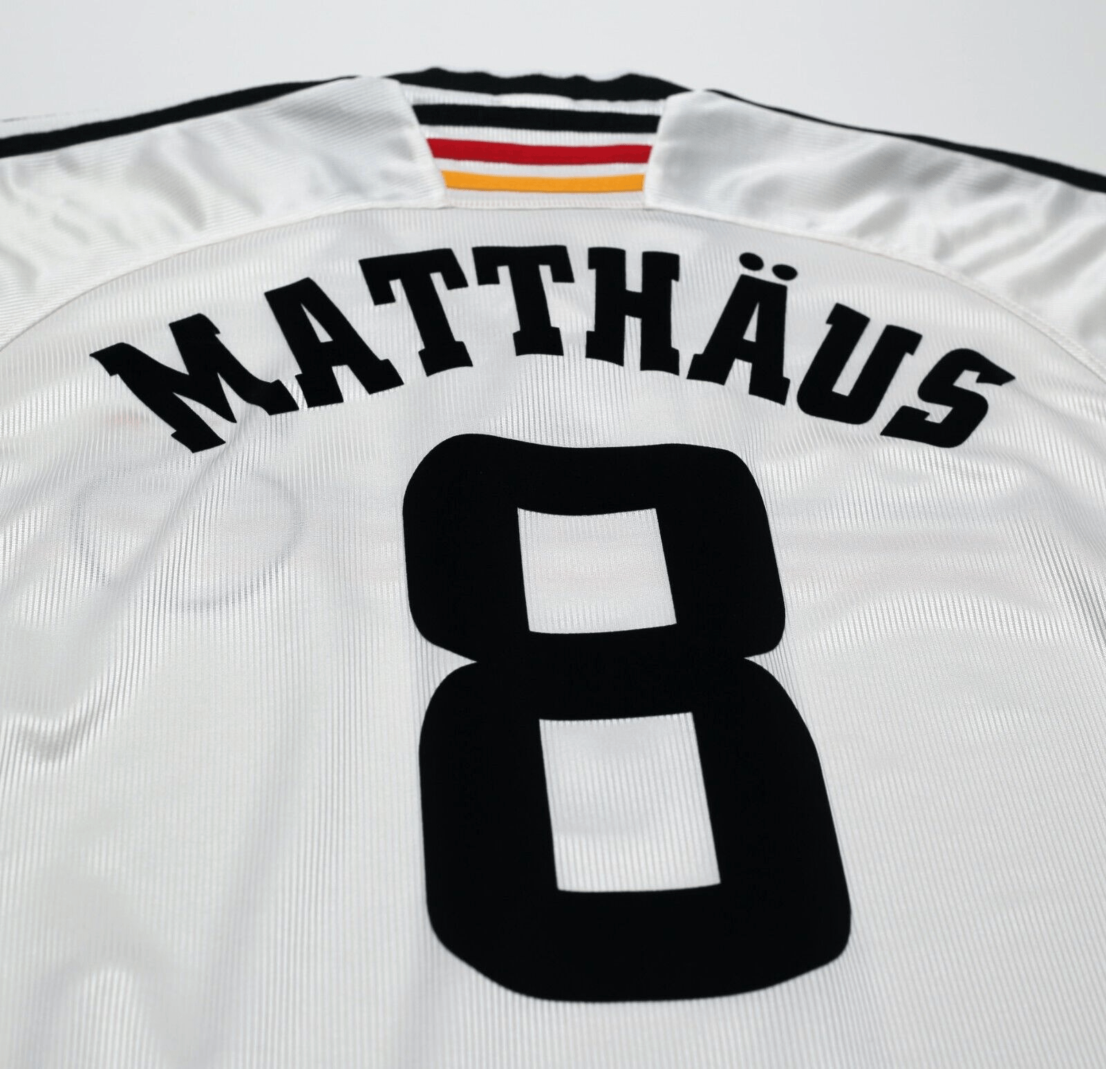 1998/00 MATTHAUS #8 Germany Vintage adidas Home Football Shirt (L) WC 98