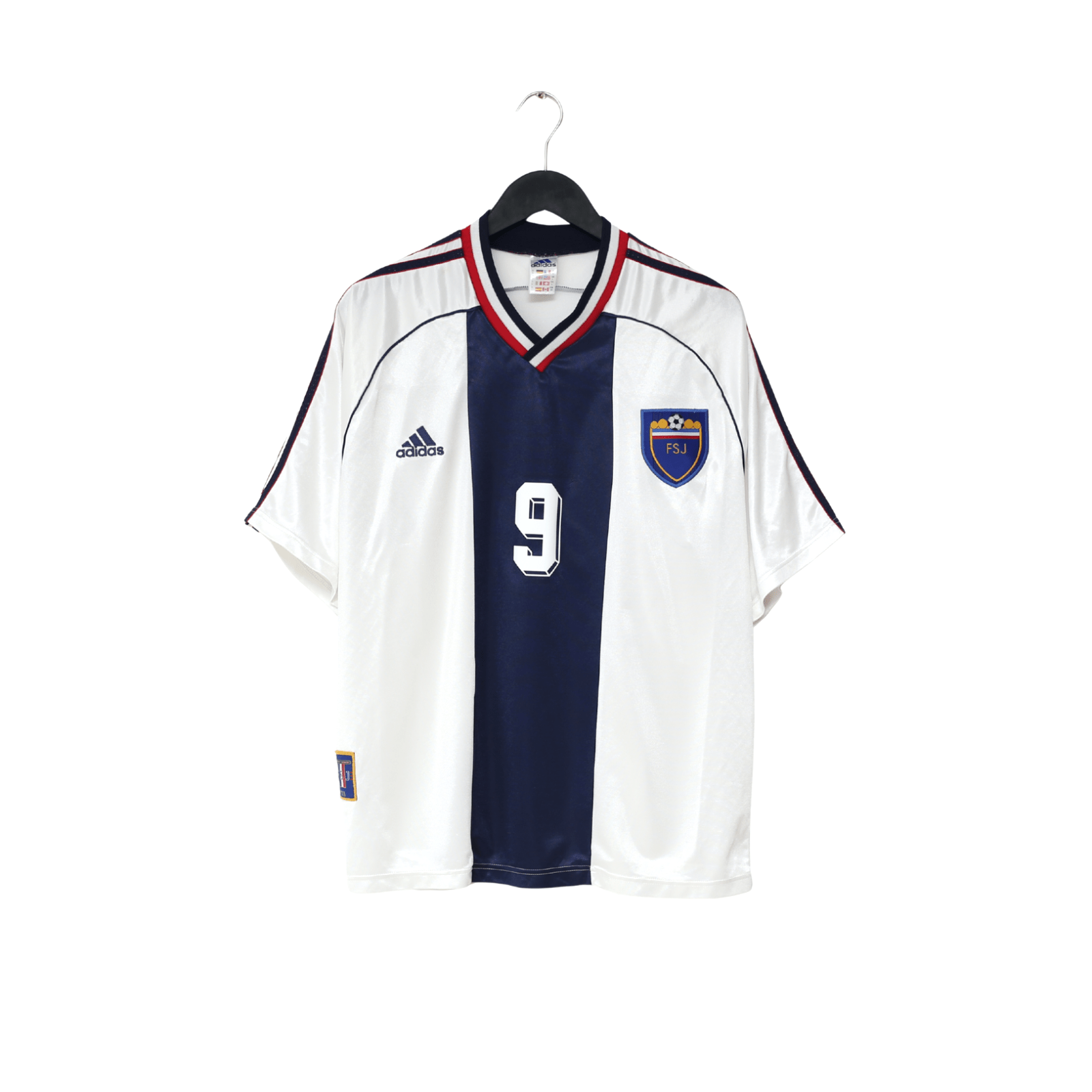 1998/00 MIJATOVIC #9 Yugoslavia Vintage adidas Away Football Shirt (L) WC 98