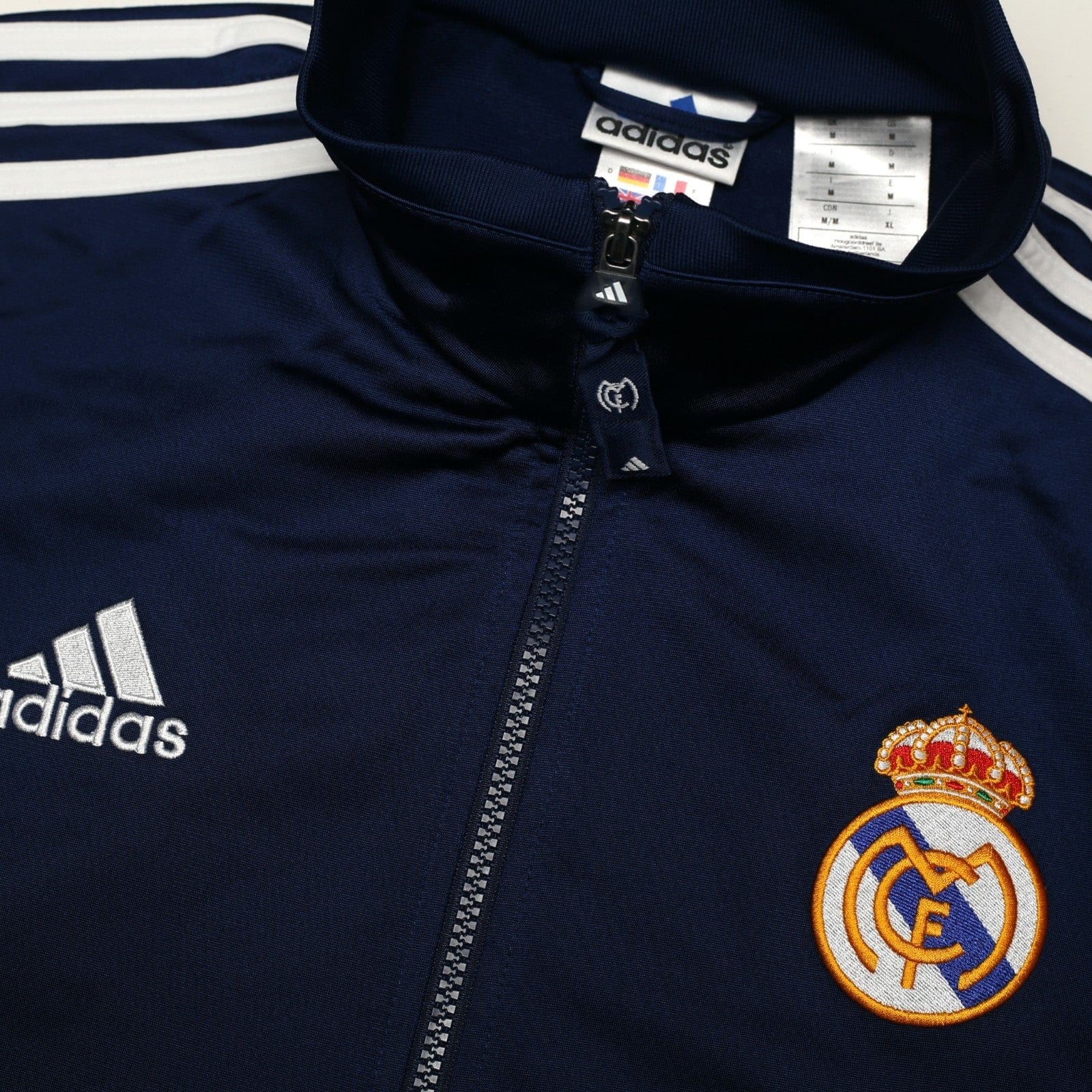 1998/00 Real Madrid Retro adidas Football Track Top Jacket (M)