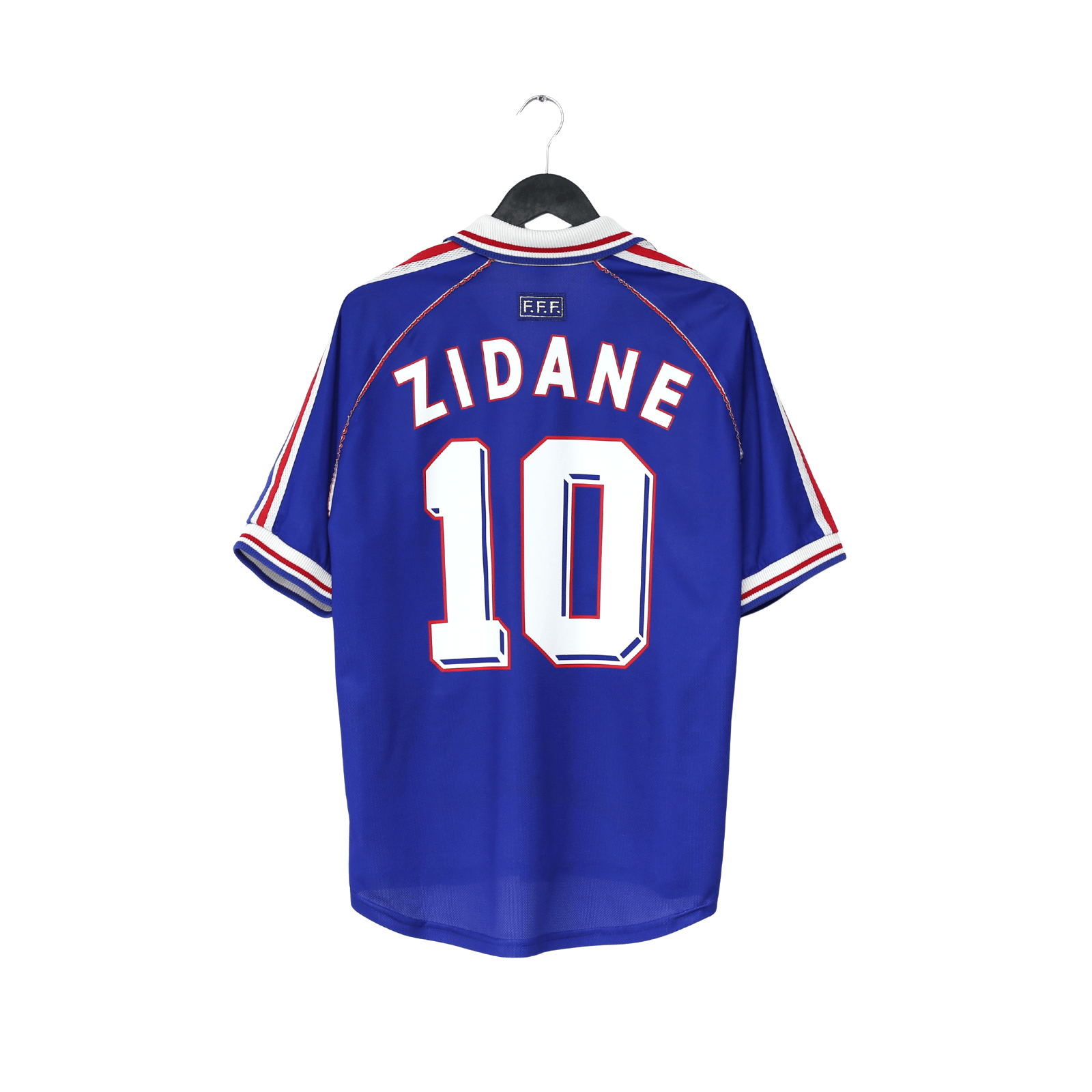 1998/00 ZIDANE #10 France Vintage adidas Home Football Shirt (M) World Cup 98