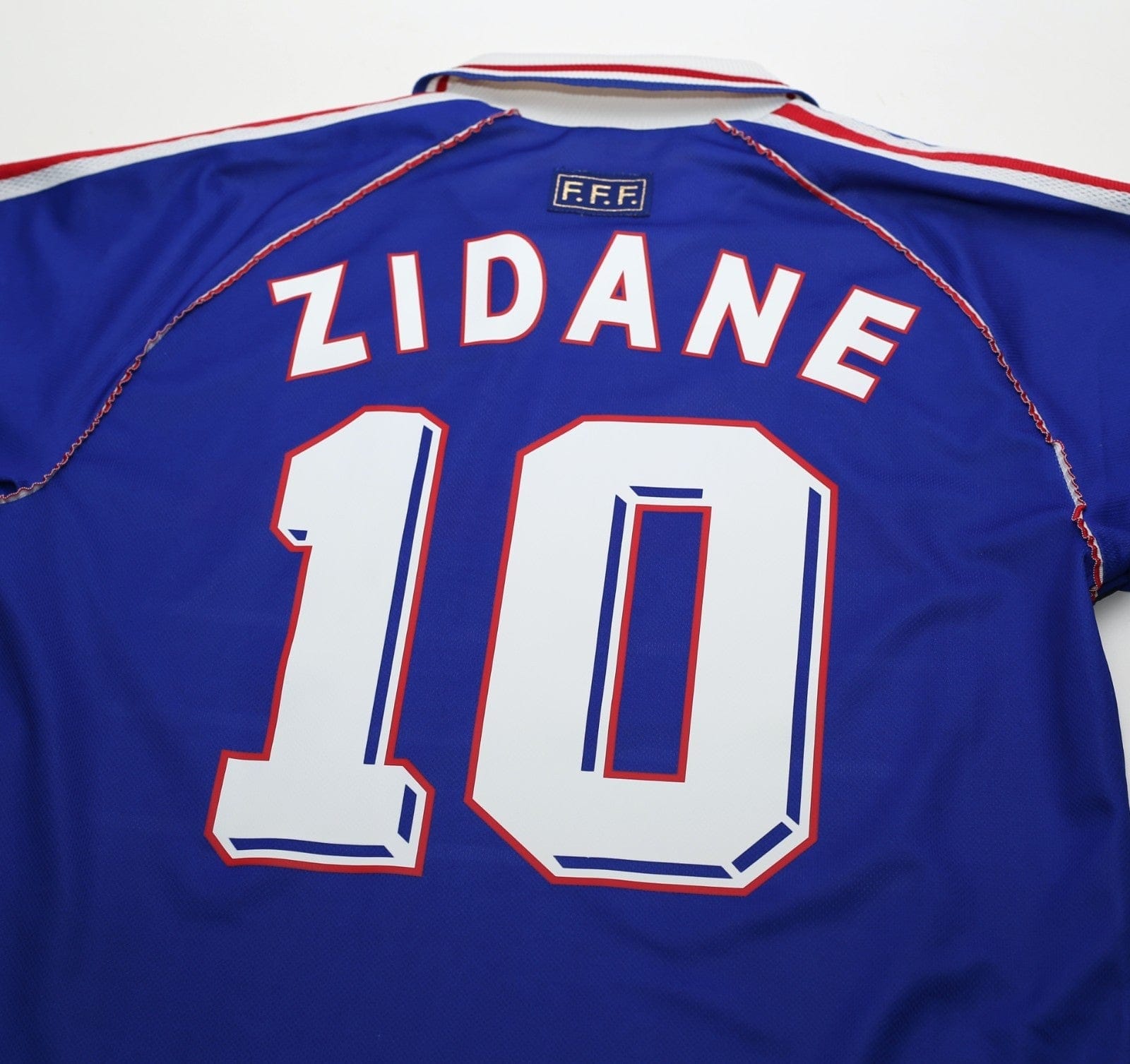 1998/00 ZIDANE #10 France Vintage adidas Home Football Shirt (M) World Cup 98