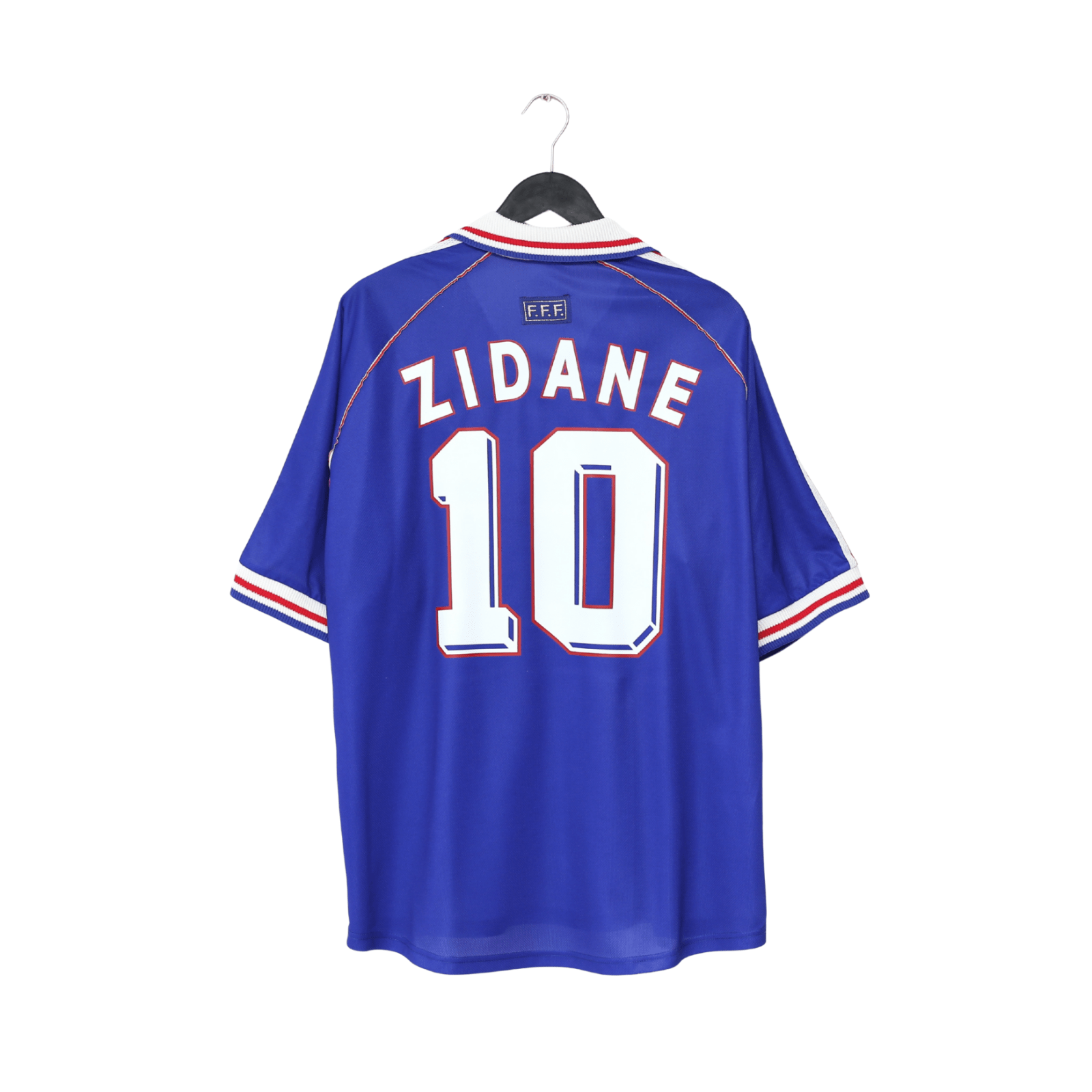 1998/00 ZIDANE #10 France Vintage adidas Home Football Shirt (XL) World Cup 98
