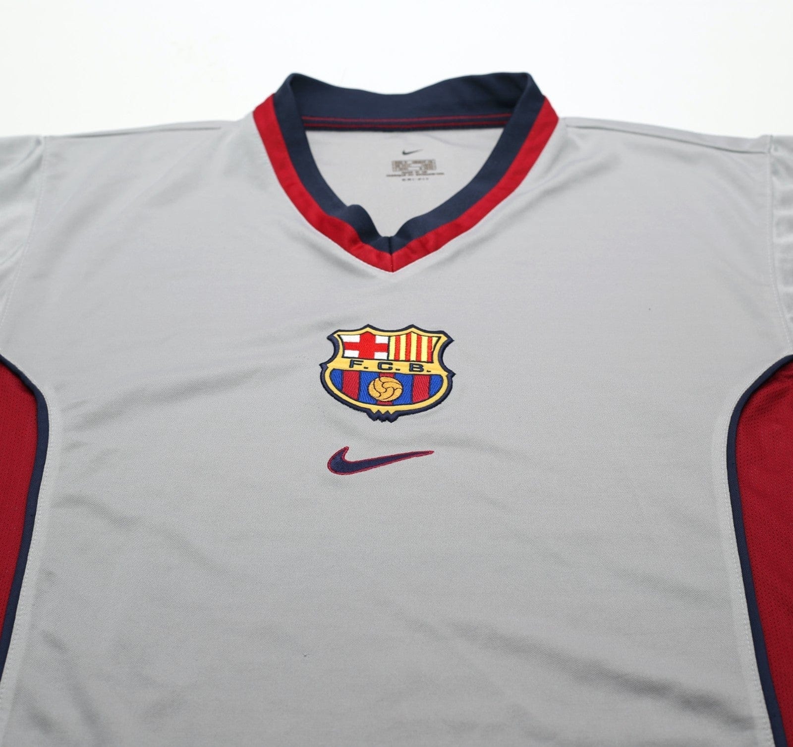 1998/01 GUARDIOLA #4 Barcelona Vintage Nike Away Football Shirt (M)