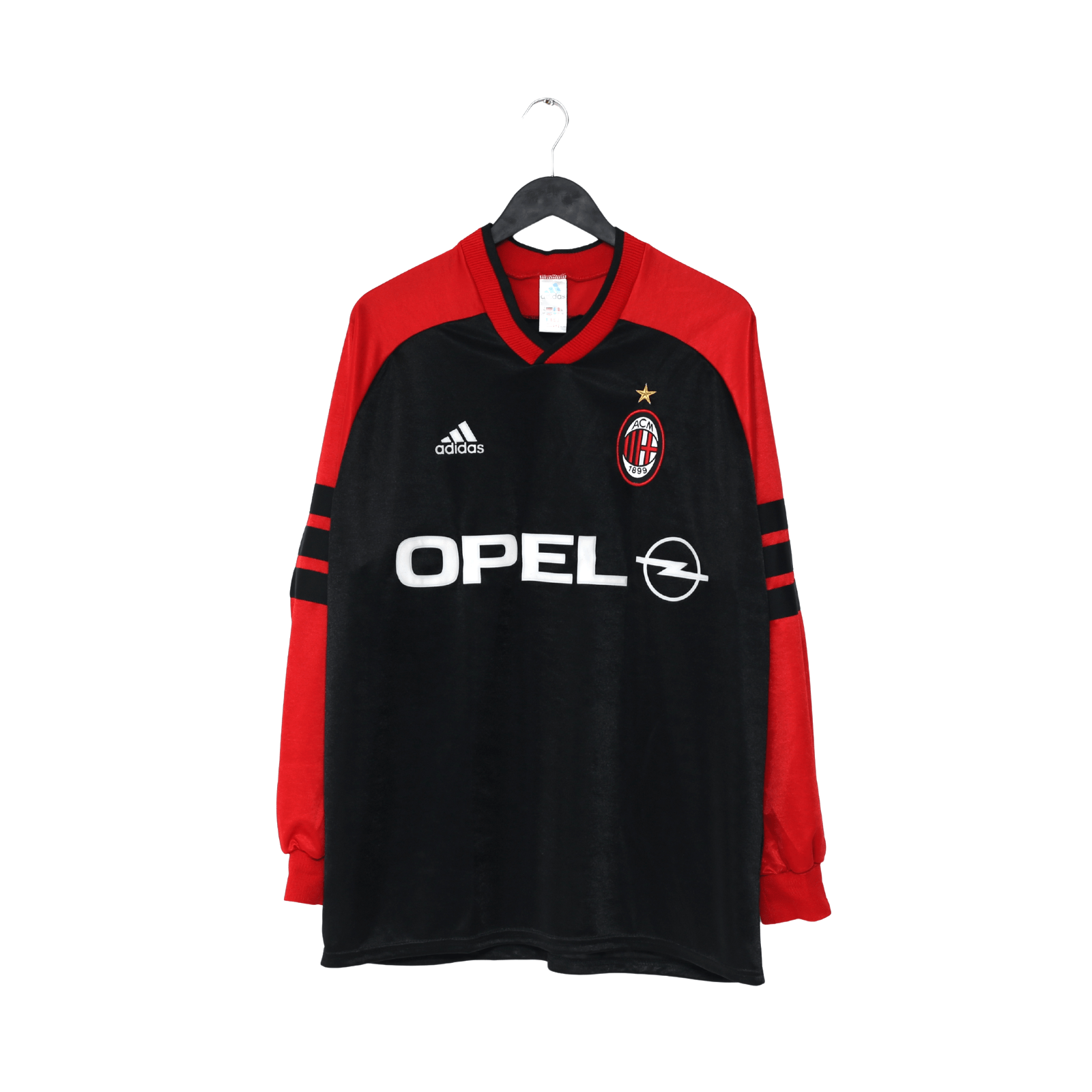 1998/99 AC MILAN Vintage adidas Long Sleeve Football Training Shirt (XL)