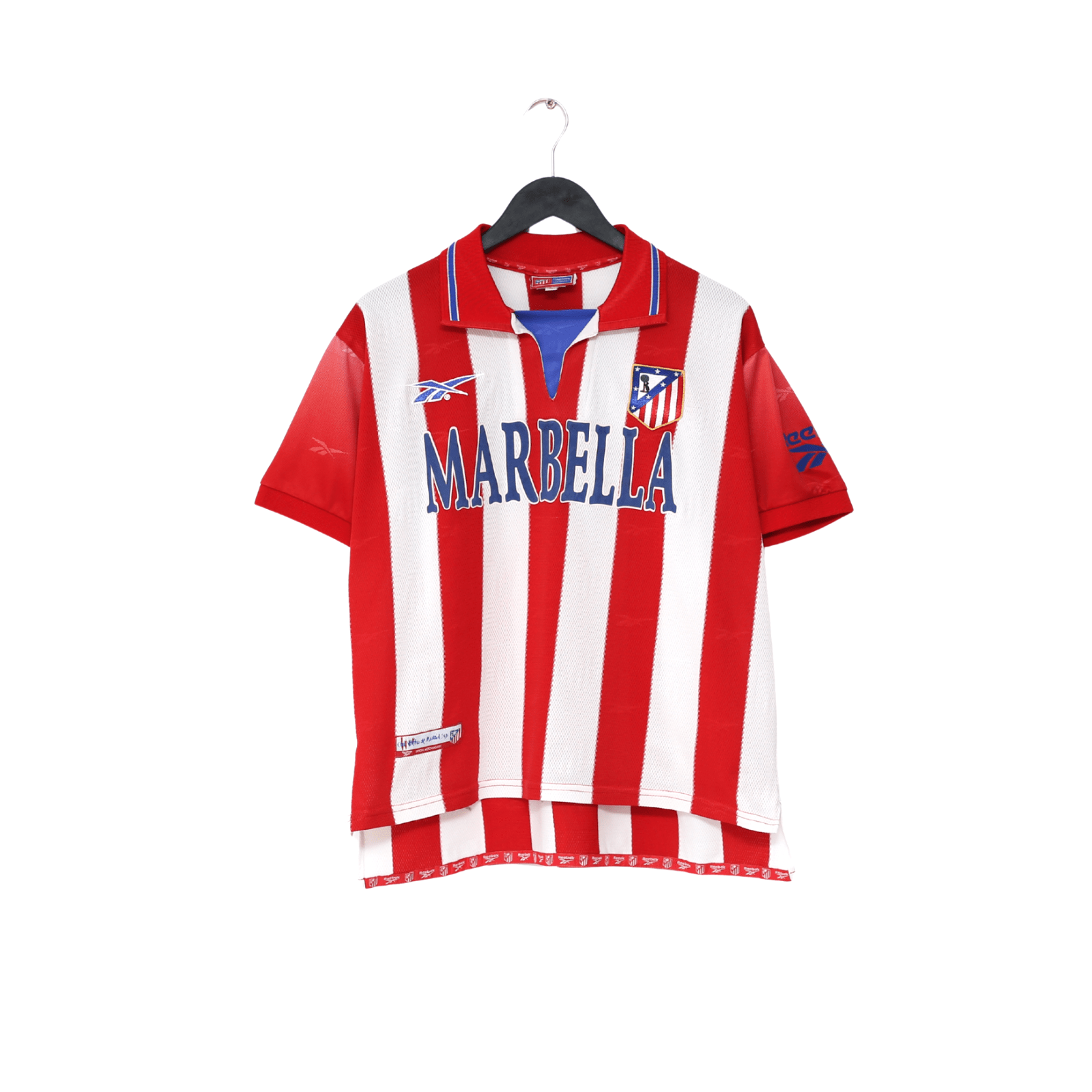 1998/99 ATLETICO MADRID Vintage Reebok Home Football Shirt (M)