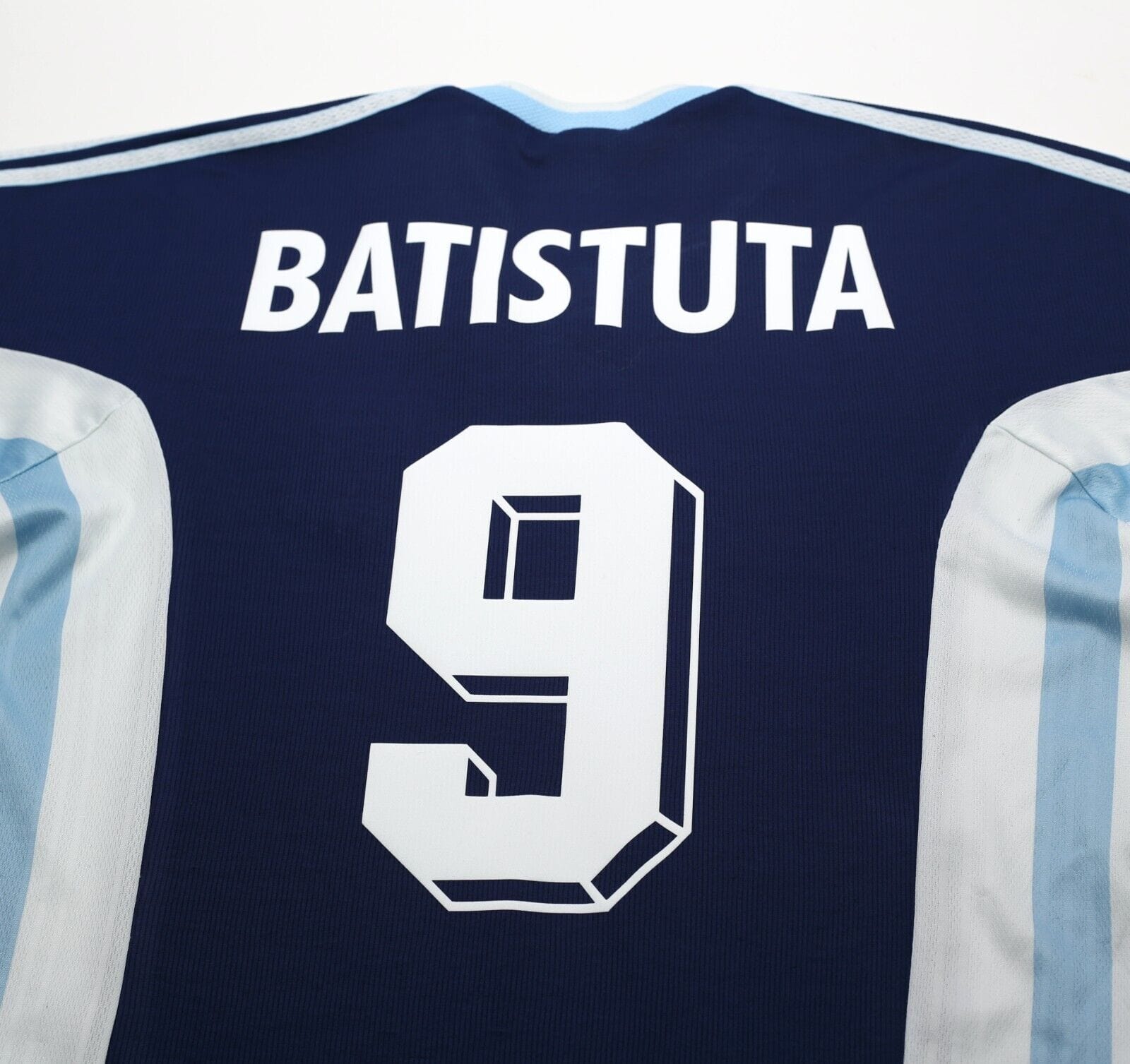 1998/99 BATISTUTA #9 Argentina Vintage adidas Away Football Shirt (M) WC 1998