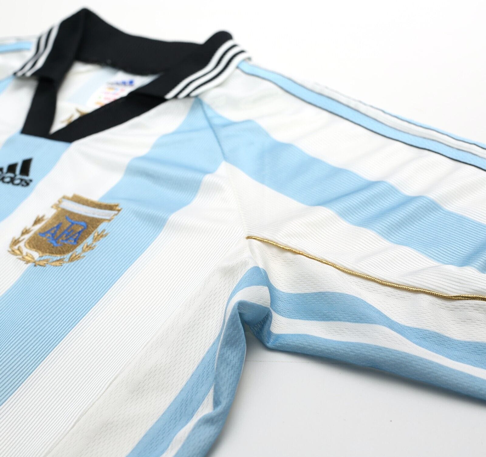 1998/99 BATISTUTA #9 Argentina Vintage adidas Home Football Shirt (M) WC 1998