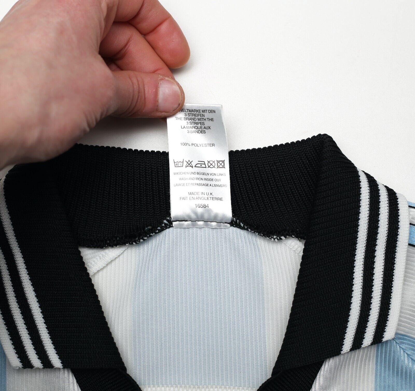 1998/99 BATISTUTA #9 Argentina Vintage adidas Home Football Shirt (M) WC 1998