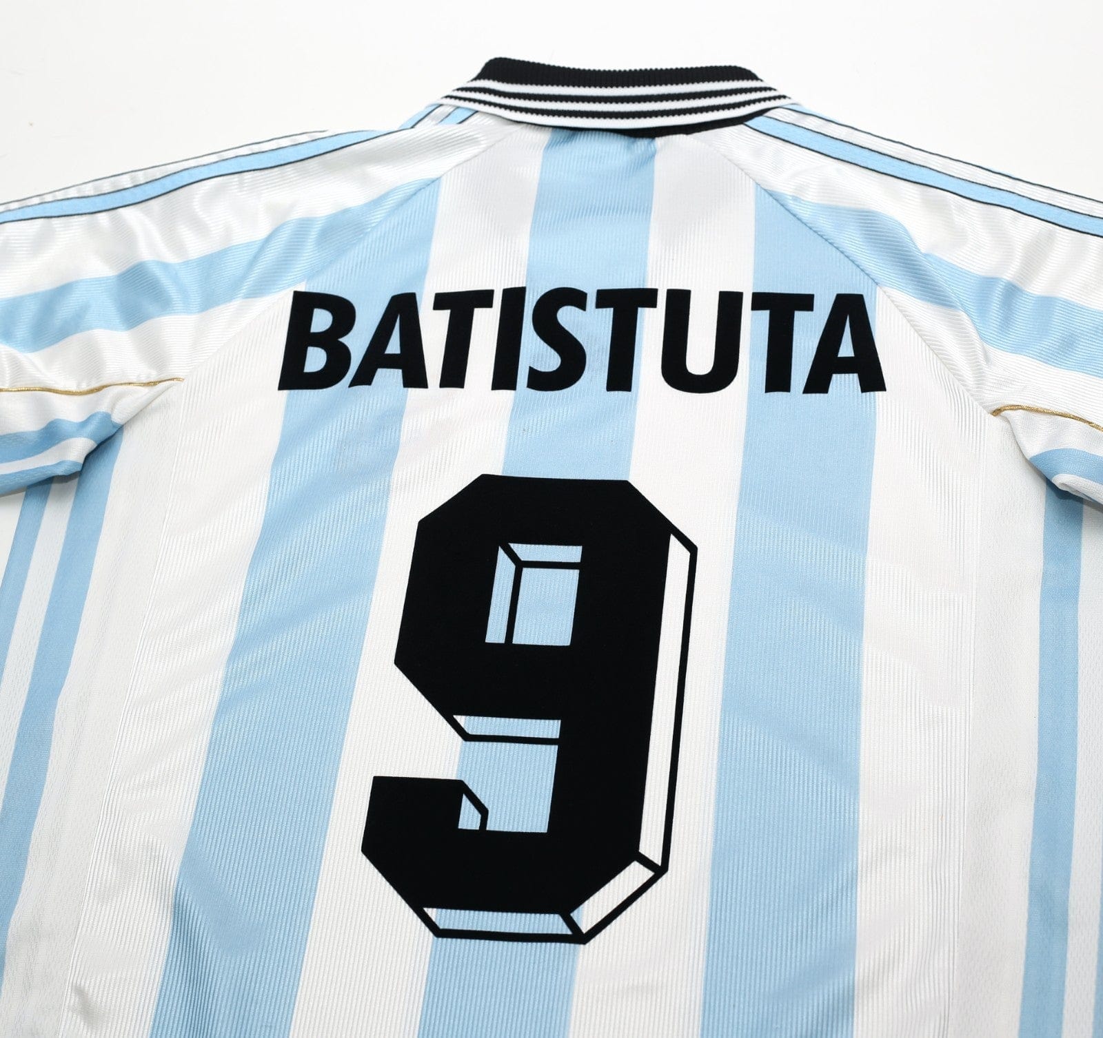 1998/99 BATISTUTA #9 Argentina Vintage adidas Home Football Shirt (M) WC 98