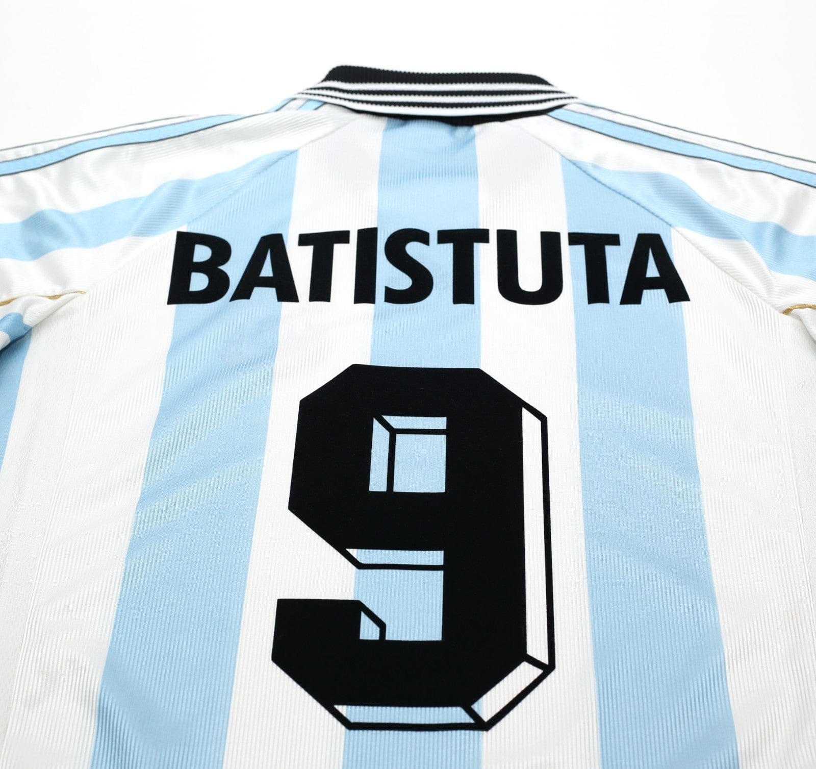 1998/99 BATISTUTA #9 Argentina Vintage adidas Home Football Shirt (M) WC 98