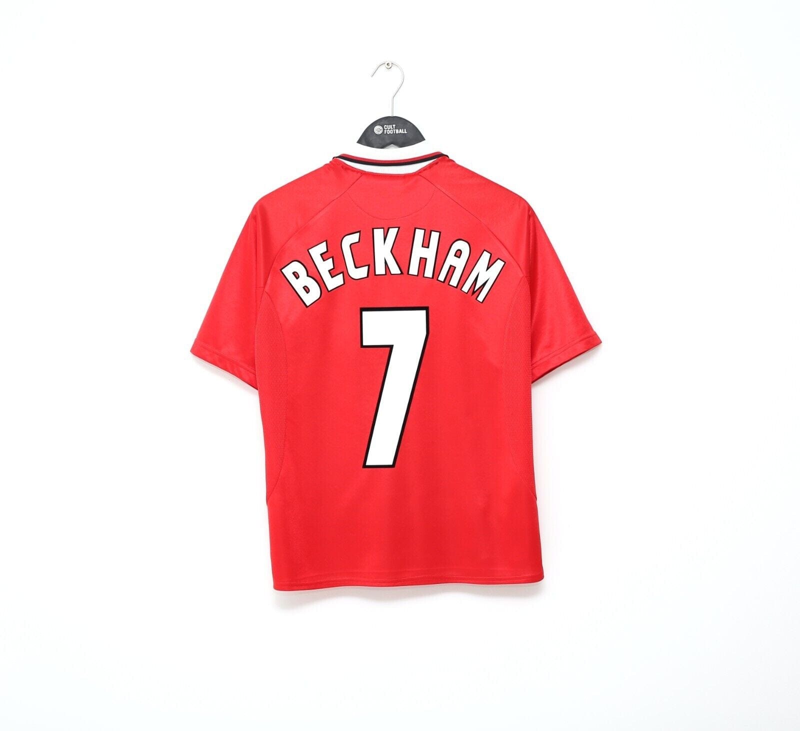 1998/99 BECKHAM #7 Manchester United Vintage Umbro UCL FINAL Football Shirt (M)