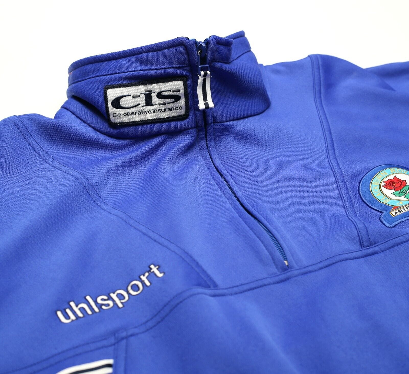 1998/99 BLACKBURN ROVERS Uhlsport Player Issue Football Top (XXL) GALLACHER #8