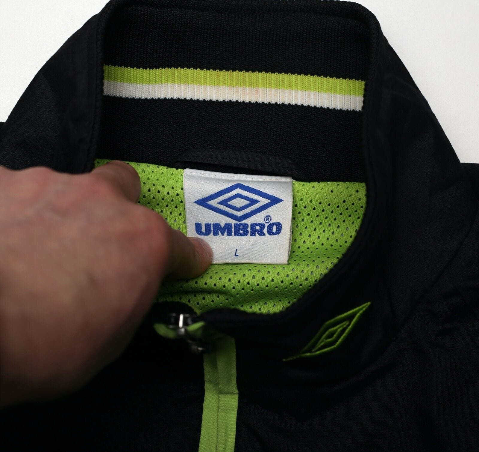 1998/99 CELTIC Vintage Umbro Football Track Top Jacket (L)