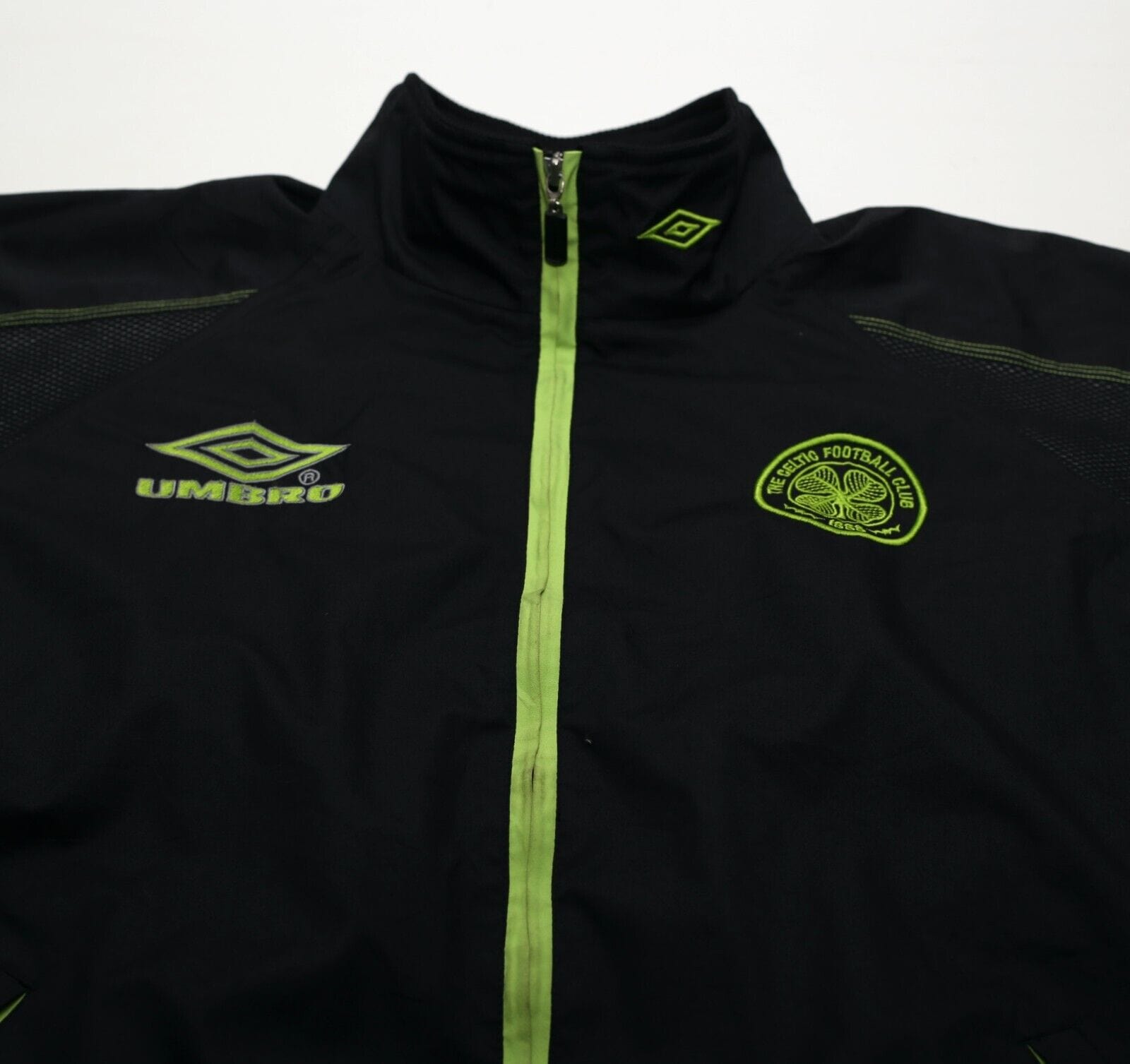 1998/99 CELTIC Vintage Umbro Football Track Top Jacket (L)