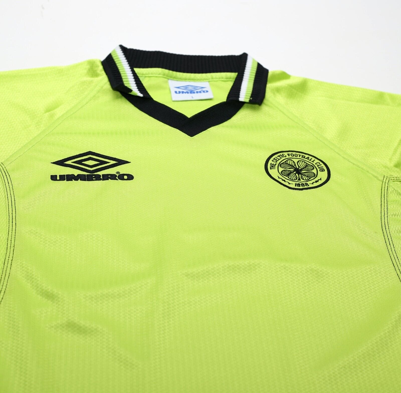 1998/99 CELTIC Vintage Umbro Football Training Shirt Jersey (L)