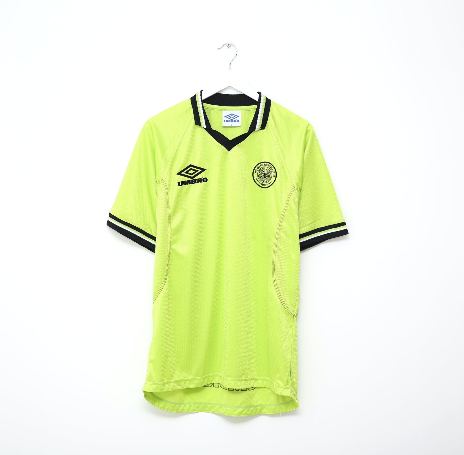 1998/99 CELTIC Vintage Umbro Football Training Shirt Jersey (L)