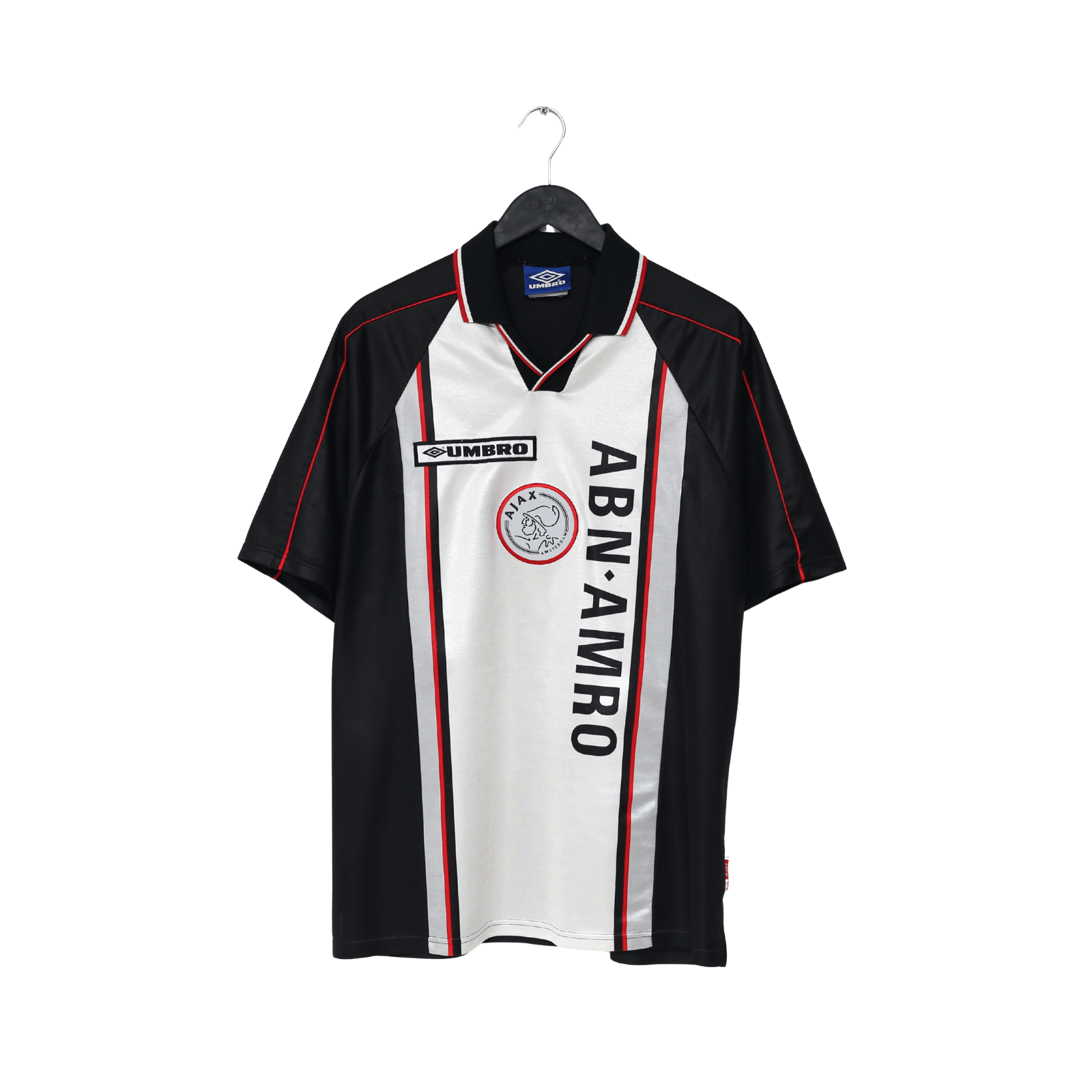 1998/99 DE BOER #4 Ajax Vintage Umbro Away Football Shirt (L)