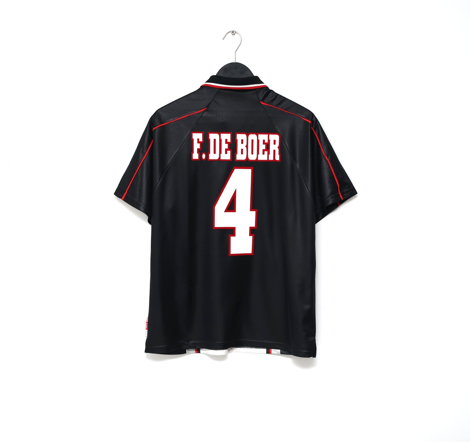 1998/99 DE BOER #4 Ajax Vintage Umbro Away Football Shirt (M)