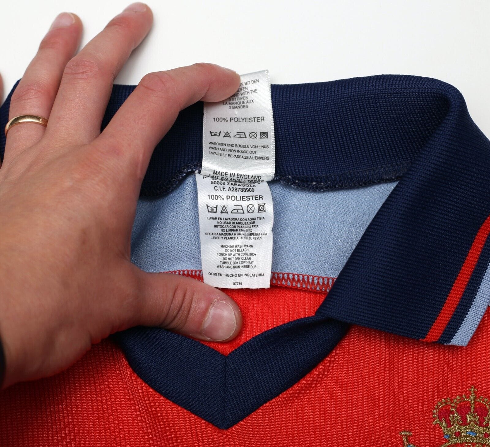 1998/99 DEPORTIVO LA CORUNA Vintage adidas Home Football Shirt Jersey (M)