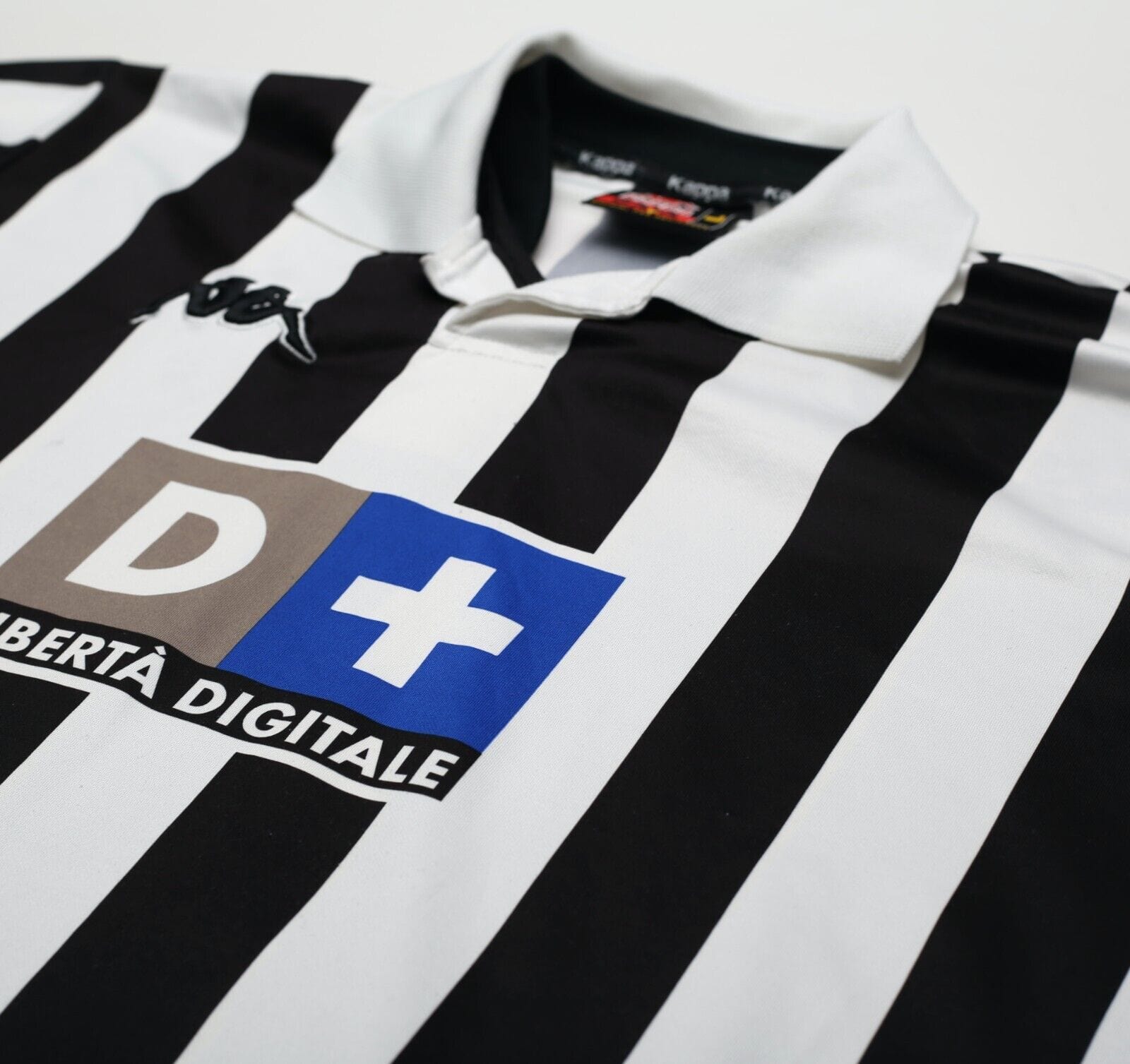 1998/99 HENRY #6 Juventus Vintage Kappa Home Football Shirt (L)