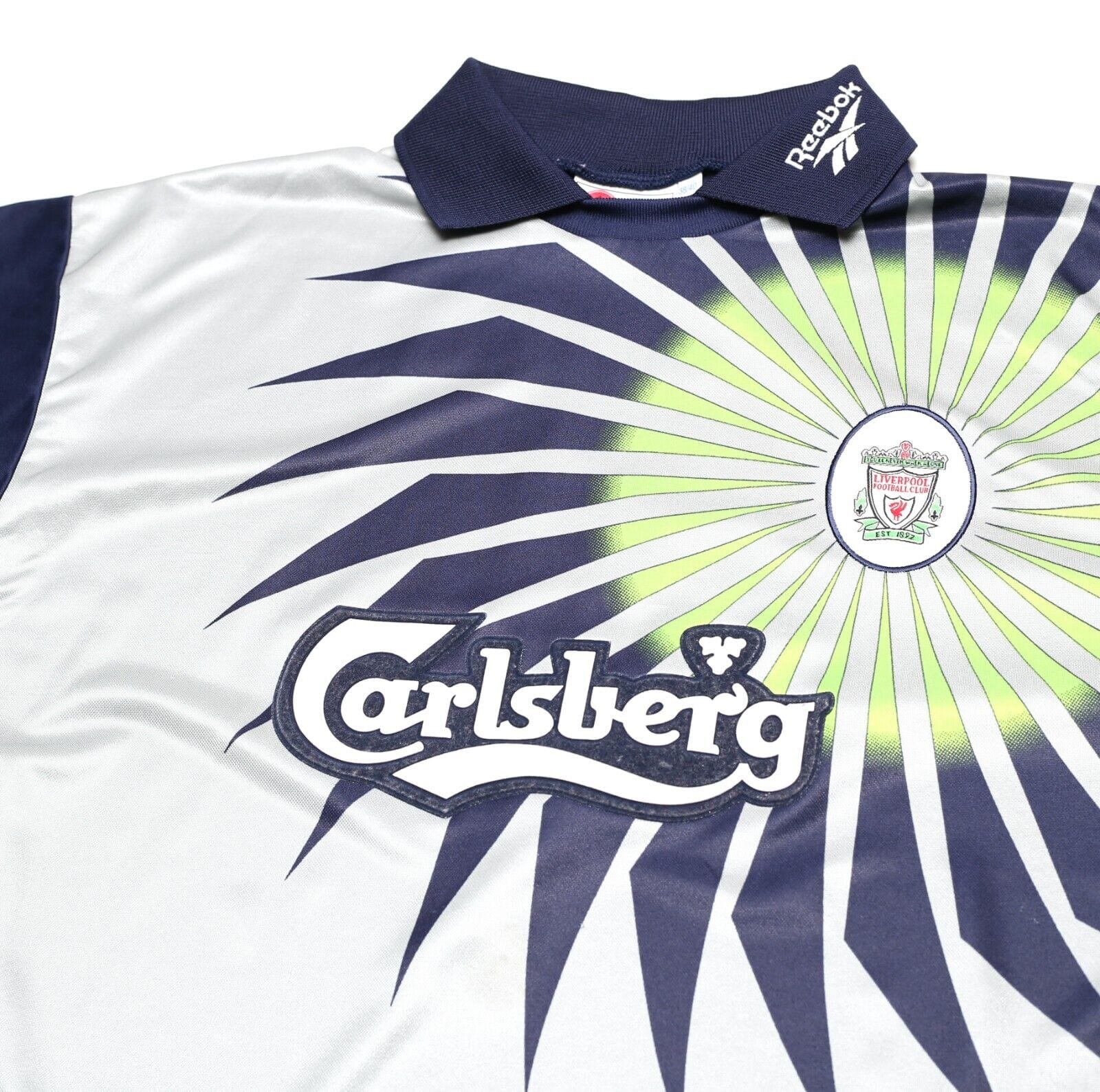 1998/99 JAMES #1 Liverpool Vintage Reebok GK Football Shirt Jersey (M)