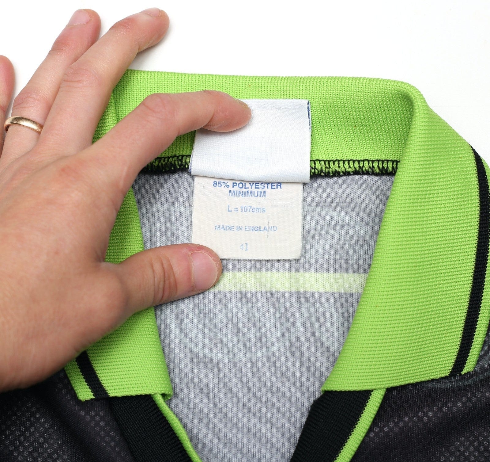 1998/99 LARSSON #7 Celtic Vintage Umbro Away Football Shirt (L)