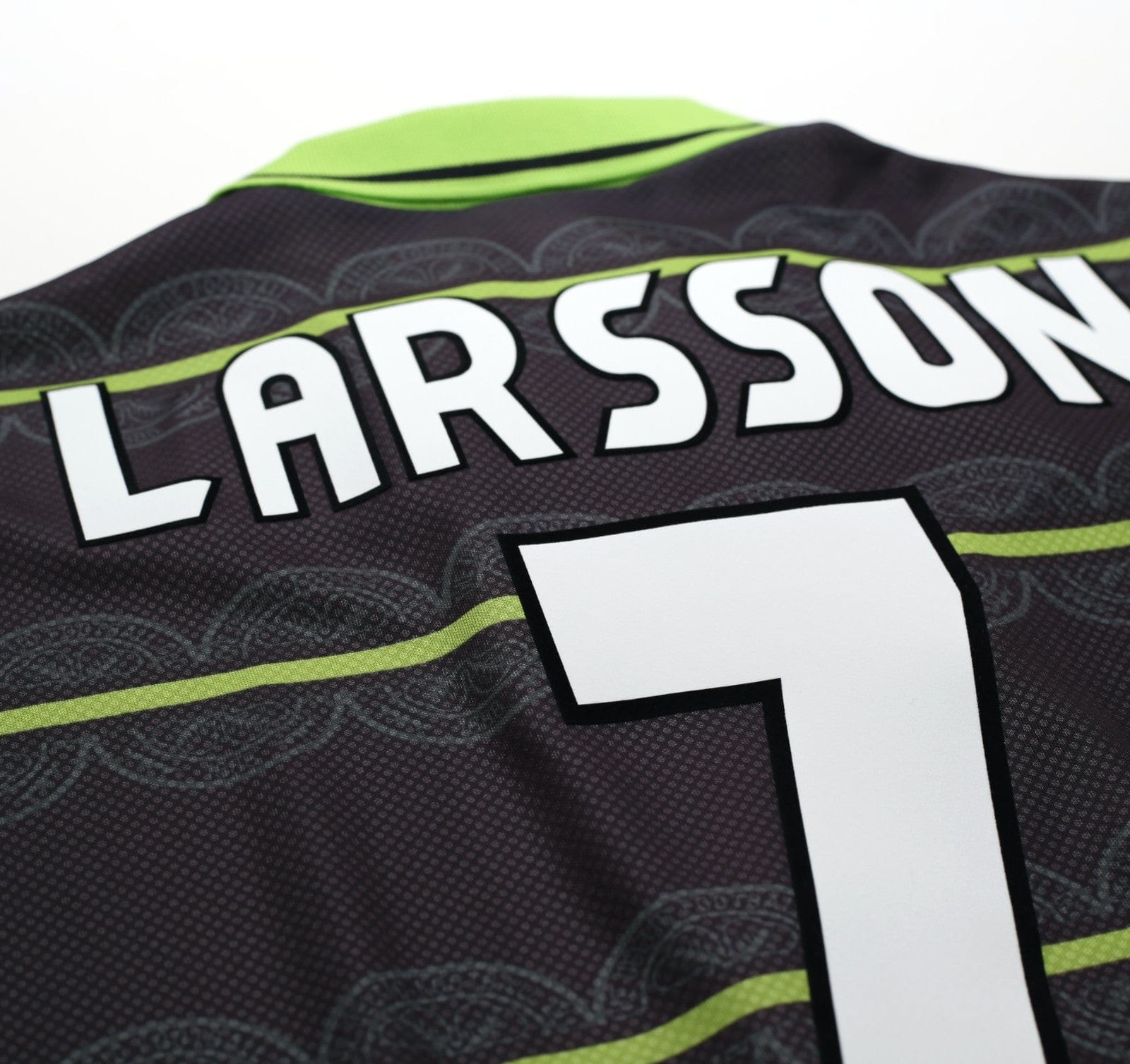 1998/99 LARSSON #7 Celtic Vintage Umbro Away Football Shirt (XL)