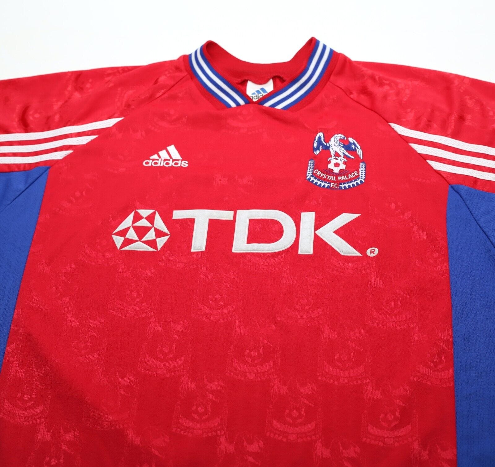 1998/99 LOMBARDO #7 Crystal Palace Vintage adidas Home Football Shirt (XL)