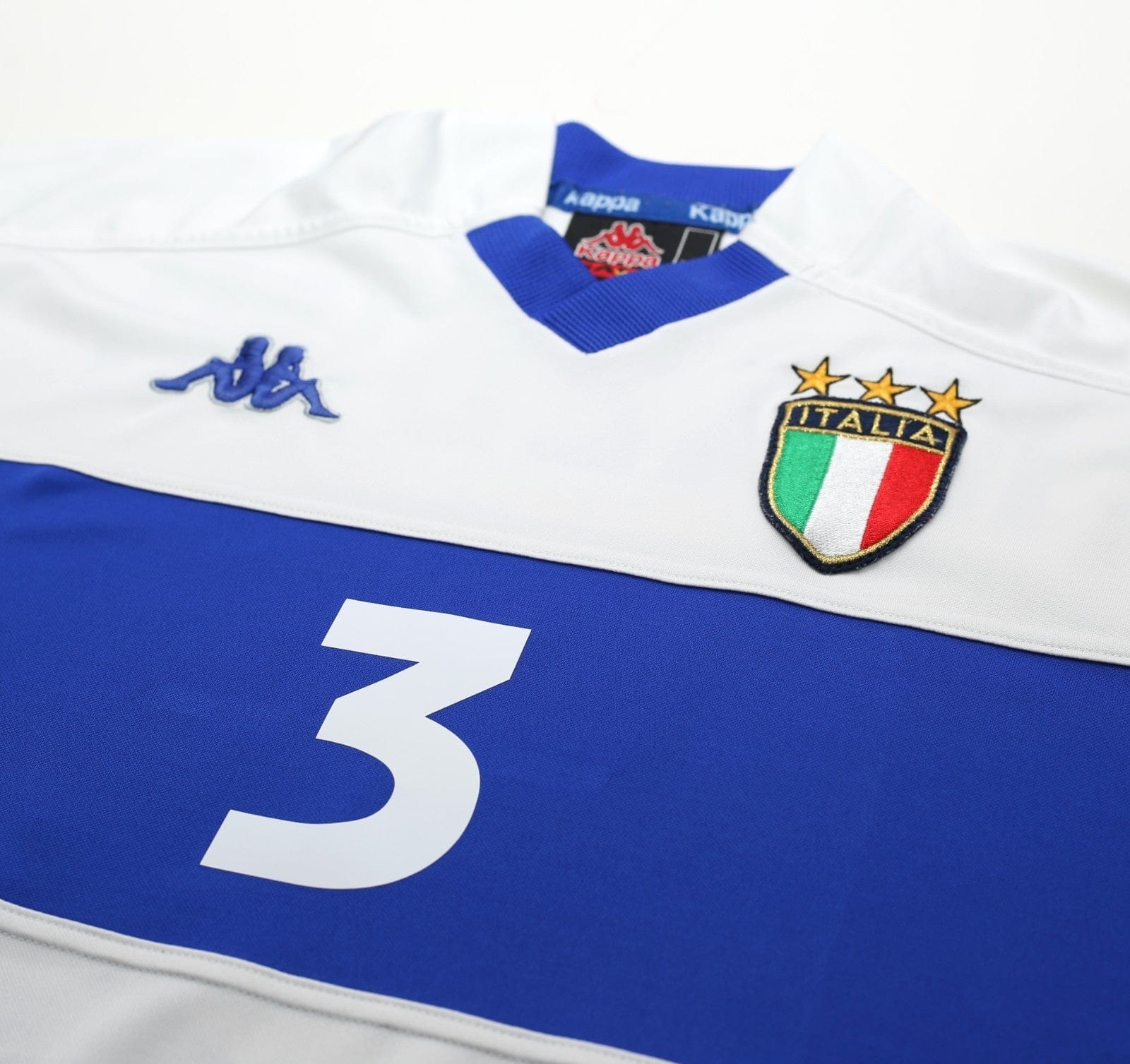 1998/99 MALDINI #3 Italy Vintage Kappa Away Football Shirt (L)