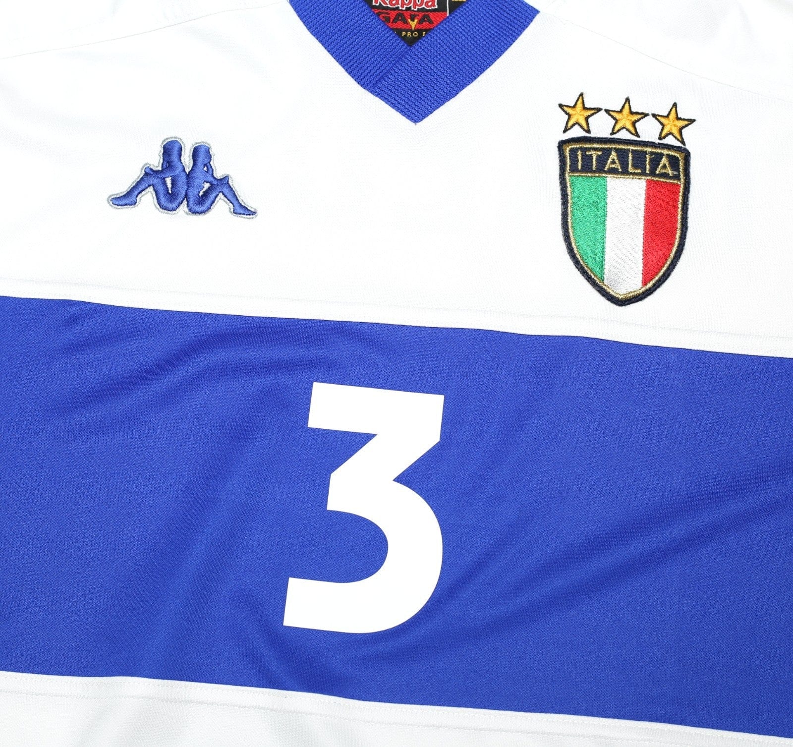 1998/99 MALDINI #3 Italy Vintage Kappa Away Football Shirt (L)