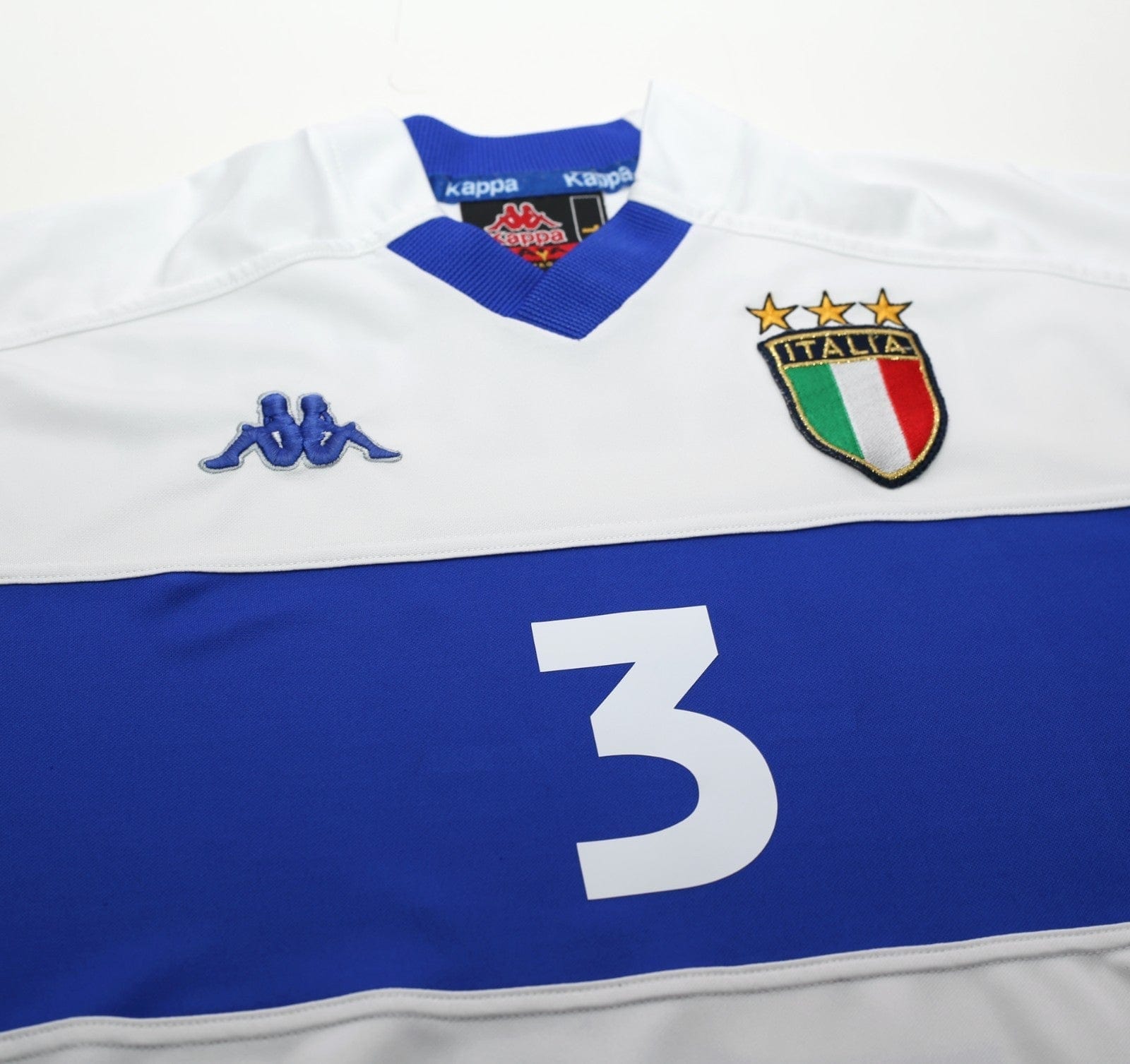 1998/99 MALDINI #3 Italy Vintage Kappa Away Football Shirt (L)
