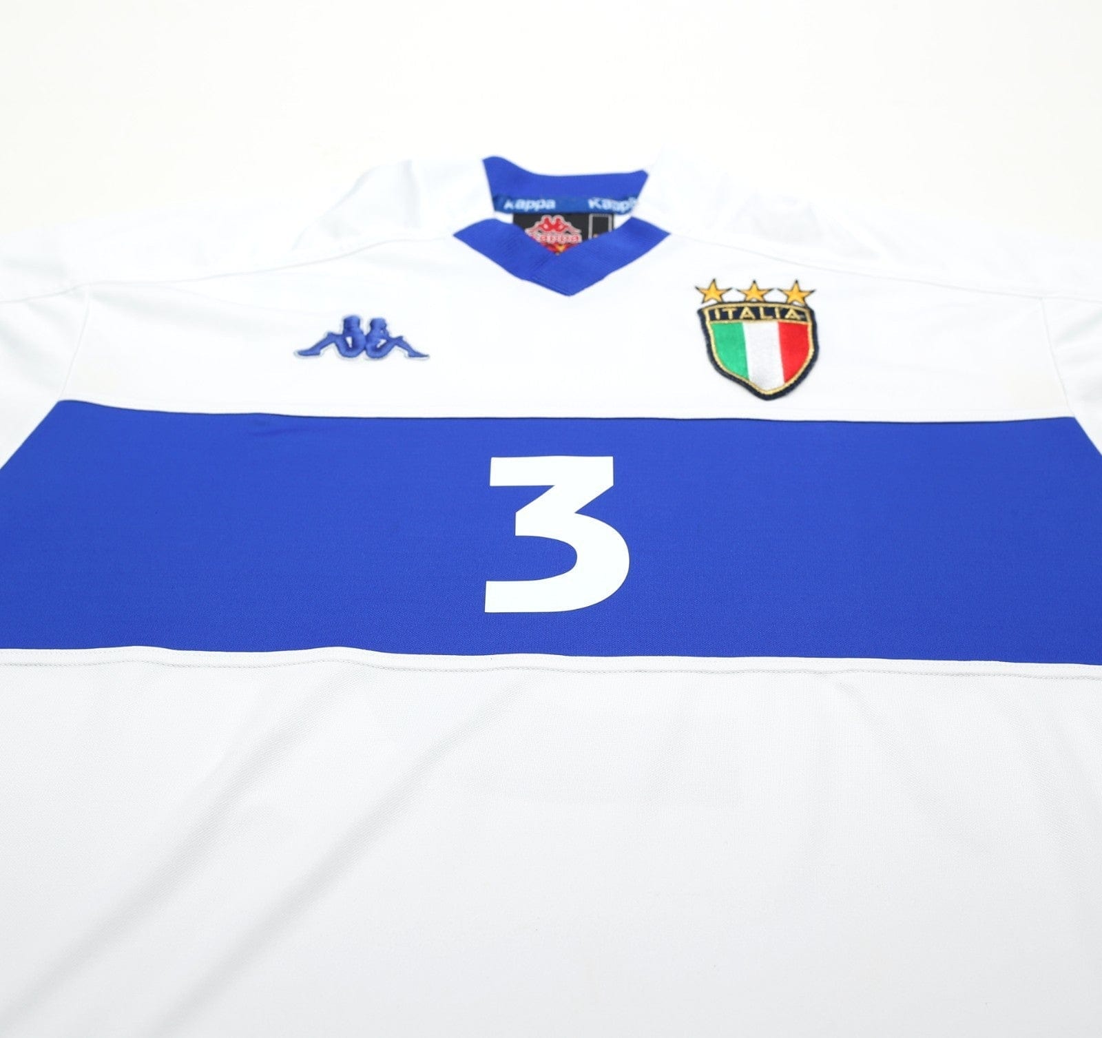 1998/99 MALDINI #3 Italy Vintage Kappa Away Football Shirt (L)