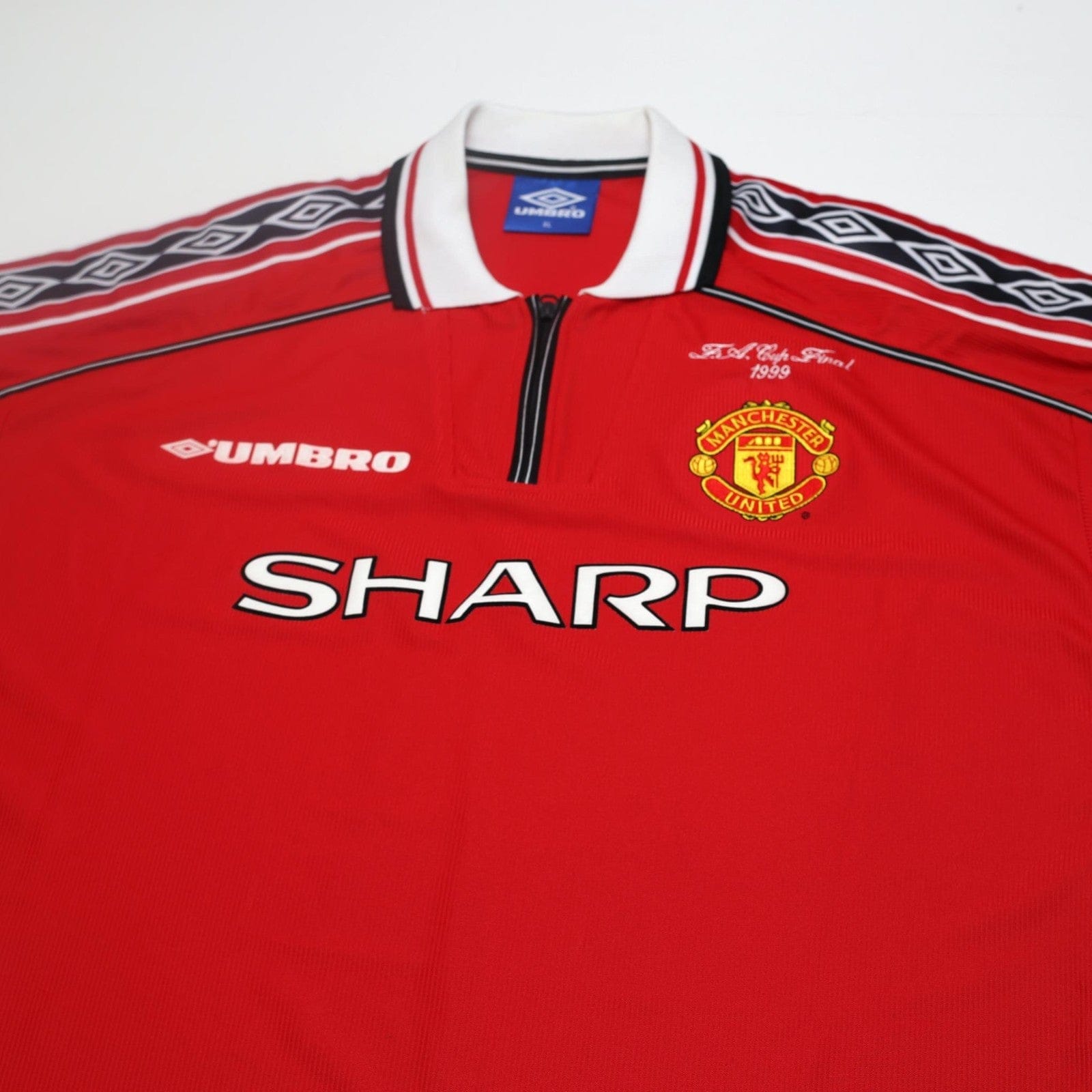 1998/99 Manchester United Vintage Umbro FA CUP Final 99 Home Shirt (XL) BNWOT