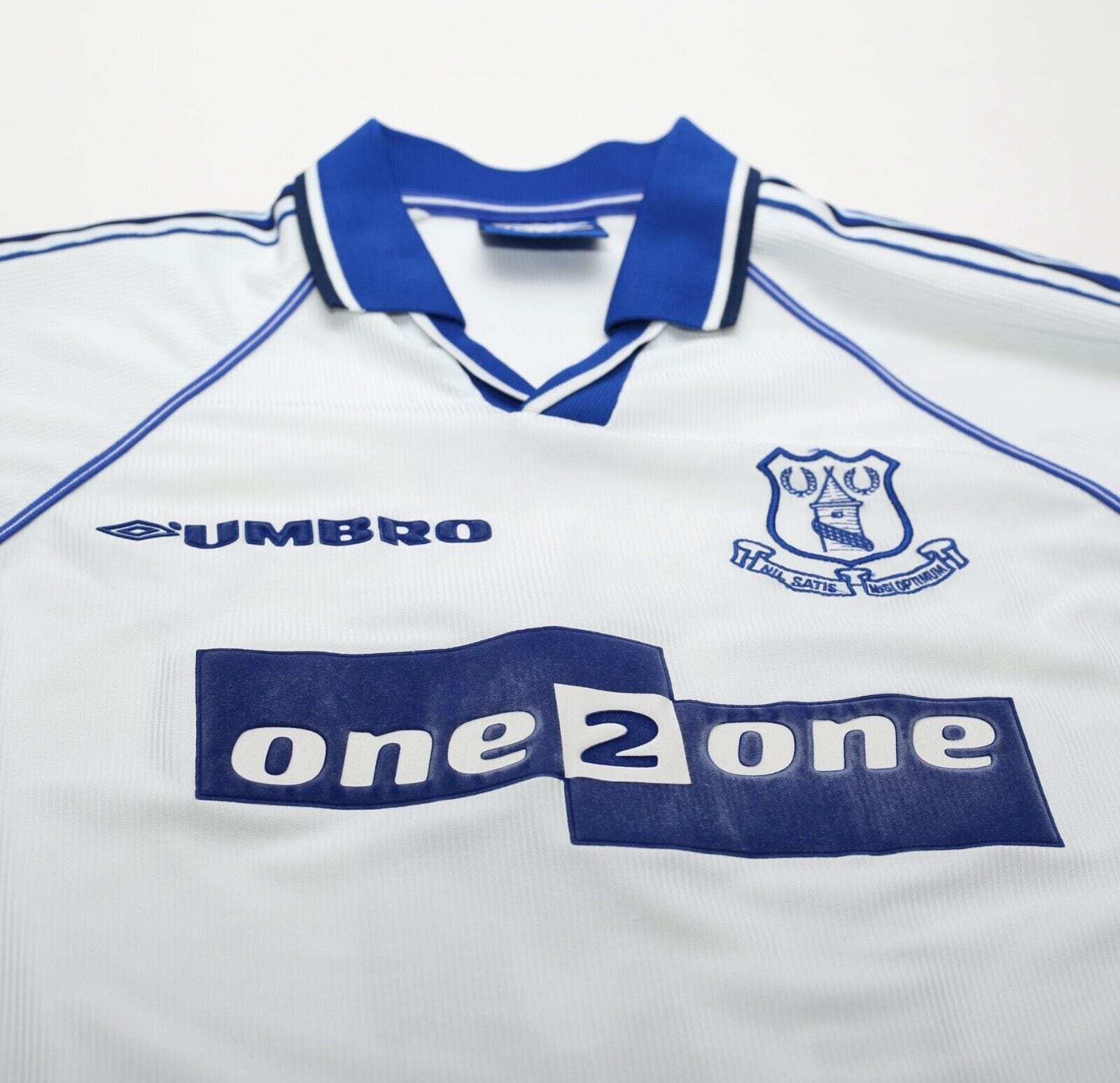 1998/99 MATERAZZI #15 Everton Vintage Umbro Away Football Shirt (L) Italy Inter