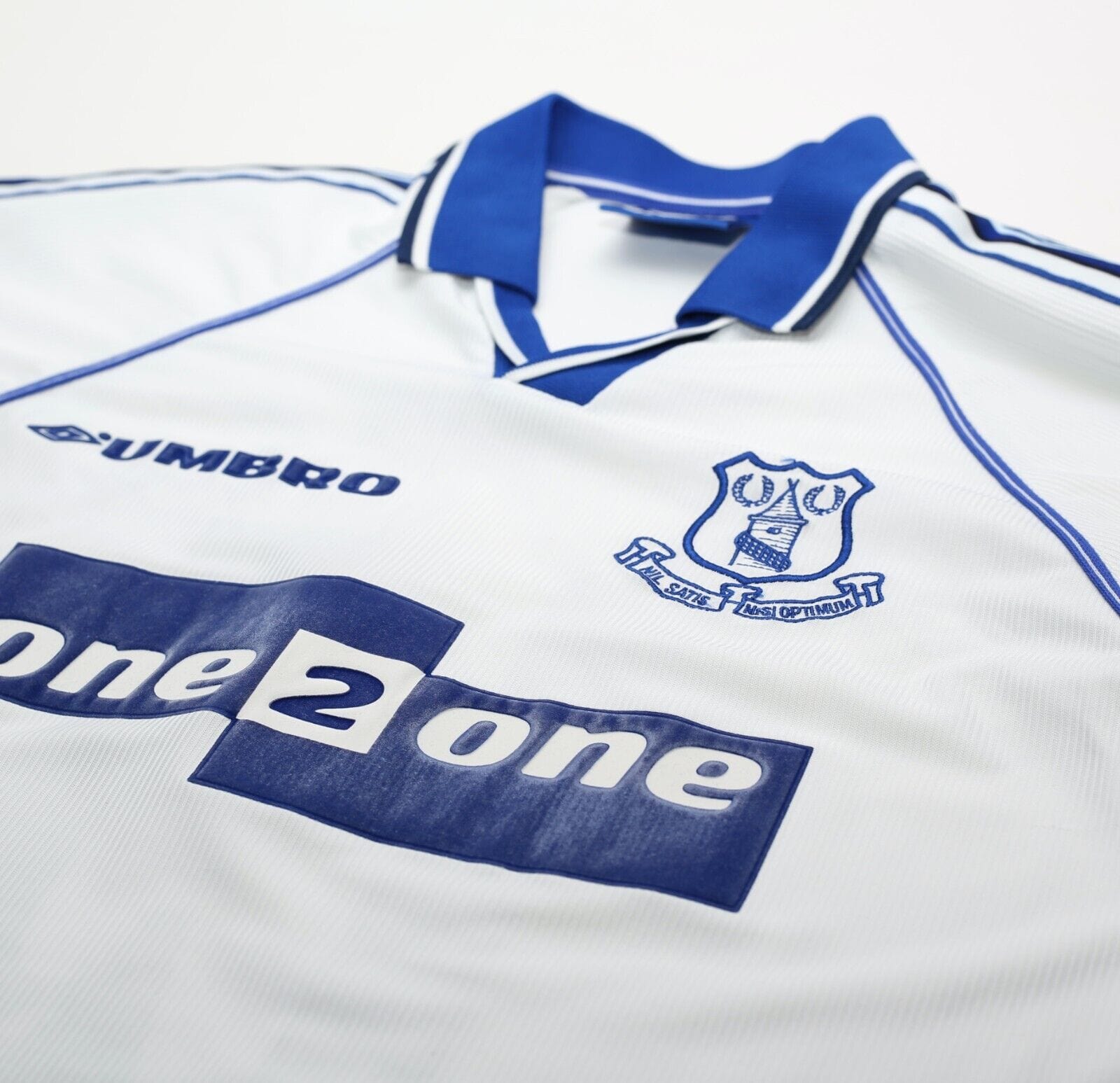 1998/99 MATERAZZI #15 Everton Vintage Umbro Away Football Shirt (L) Italy Inter