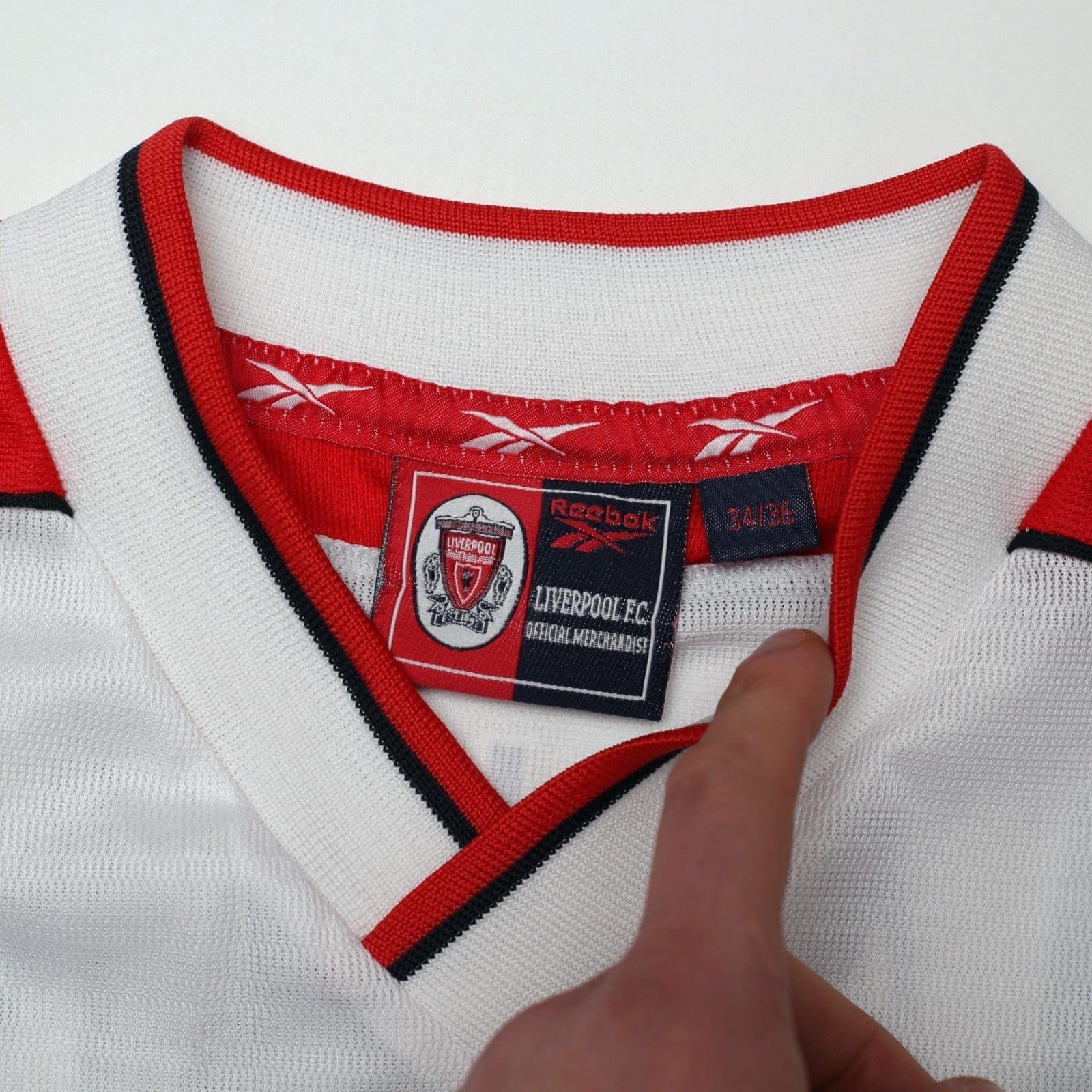 1998/99 McManaman #7 Liverpool Vintage Reebok Away Football Shirt (S) 34/36