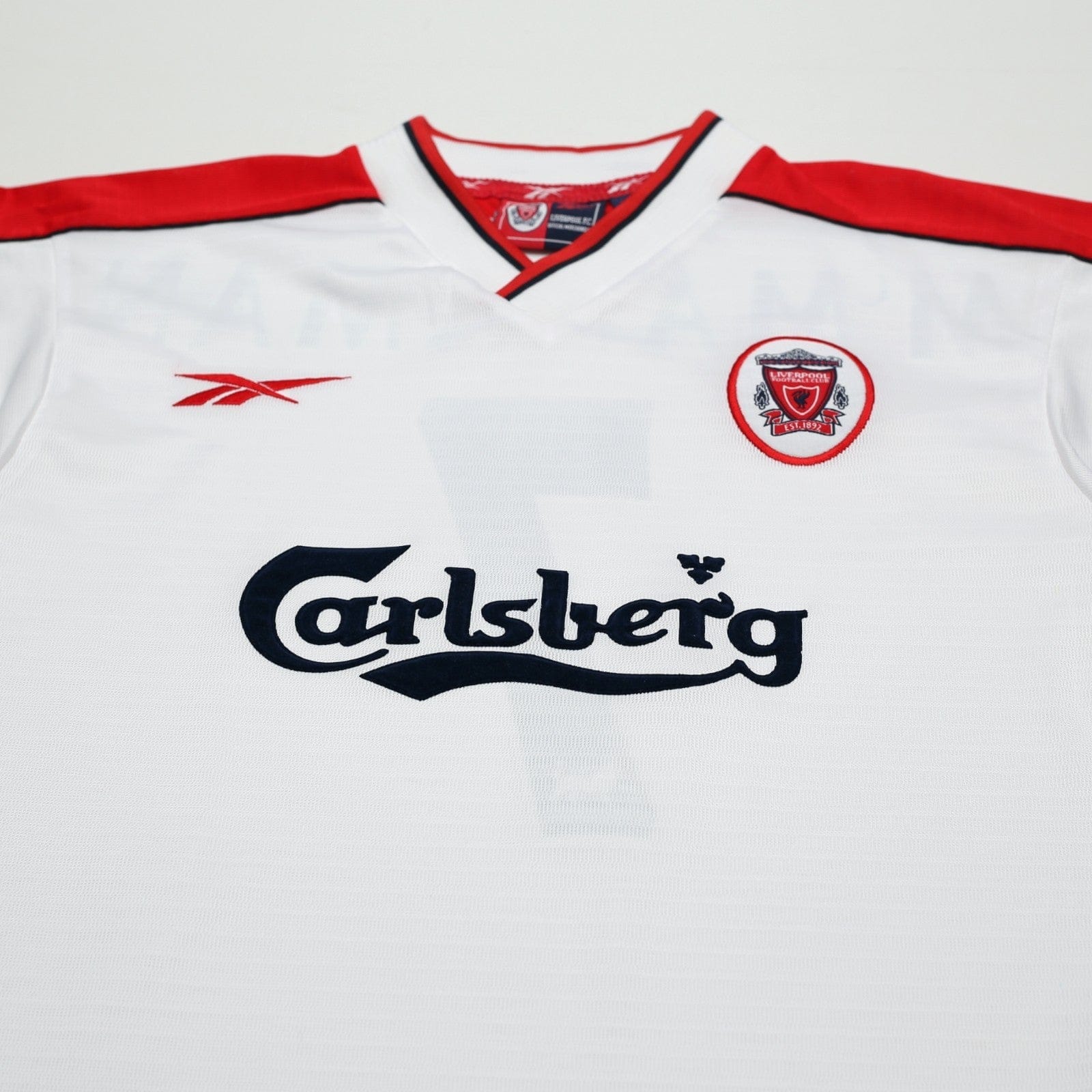 1998/99 McManaman #7 Liverpool Vintage Reebok Away Football Shirt (S) 34/36